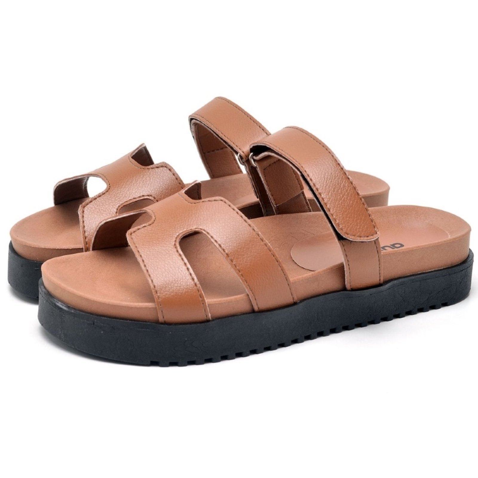 Sandália Plataforma Feminina DUBUY 2054FG Caramelo