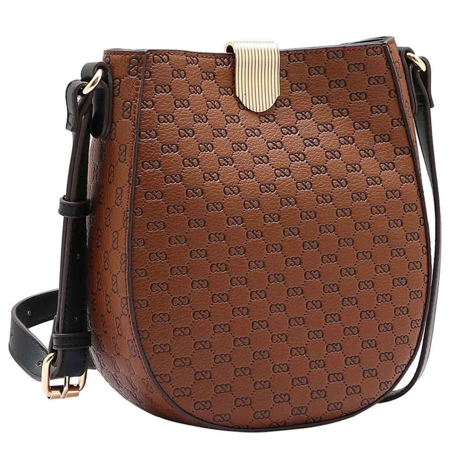 Bolsa Feminina Transversal Chenson Cg85050 1825050 Café