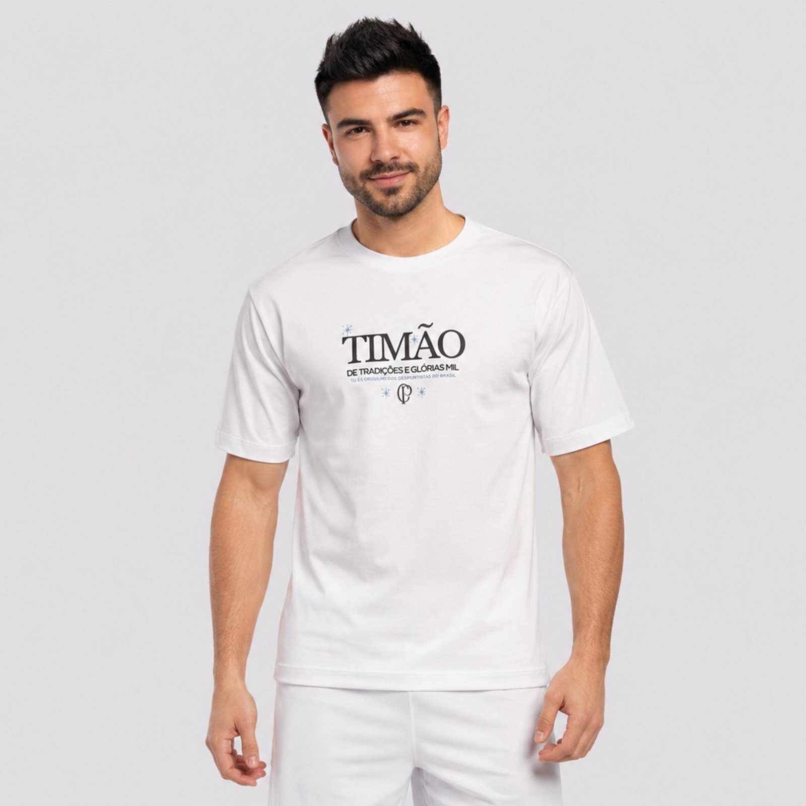 Camiseta Corinthians Glórias Mil Oversized Branca