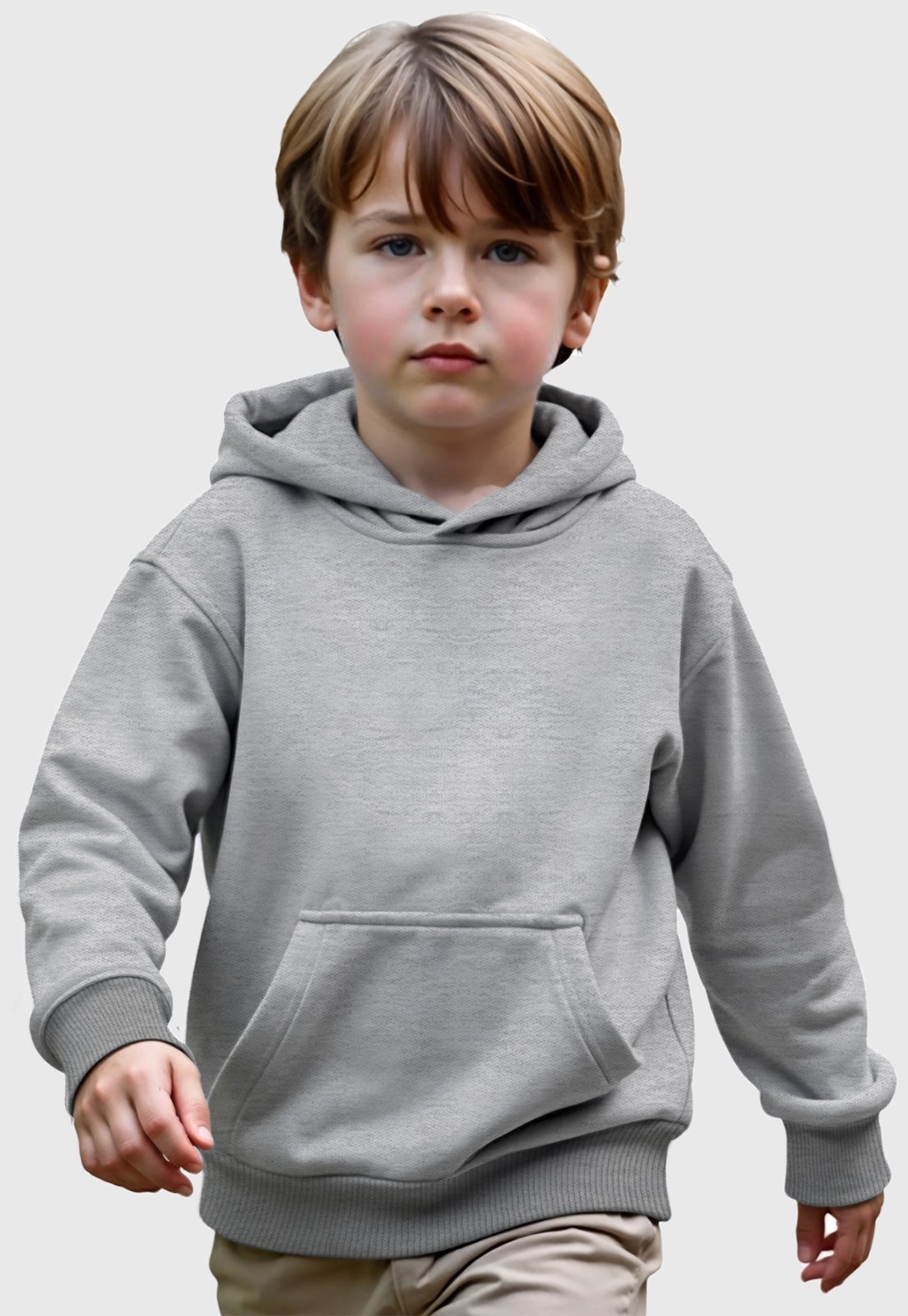 Infantil - Moletom Canguru Menino com Capuz Benellys Cinza