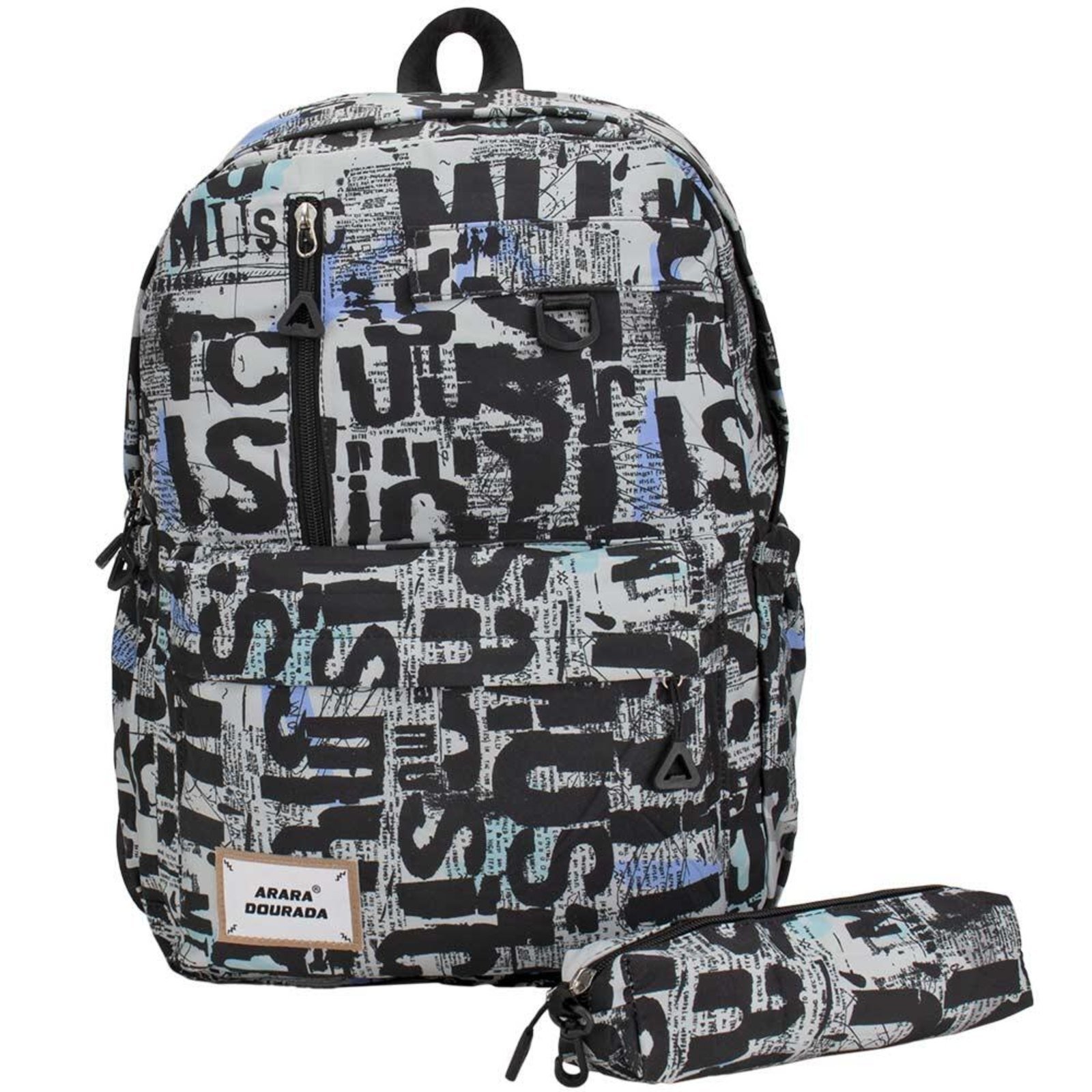 Mochila Masculina Arara Dourada 66228 0686228 Cinza