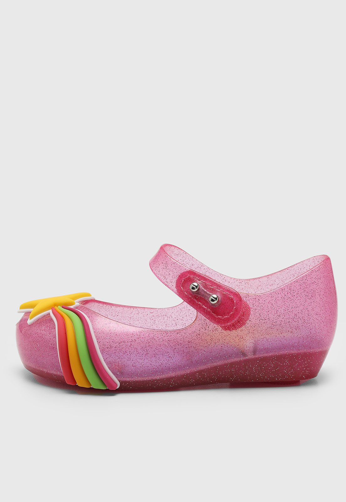 Vista 3 Infantil - Sapatilha Mini Melissa Ultra Lúdica BB Glitter rosa Mini Melissa rosa