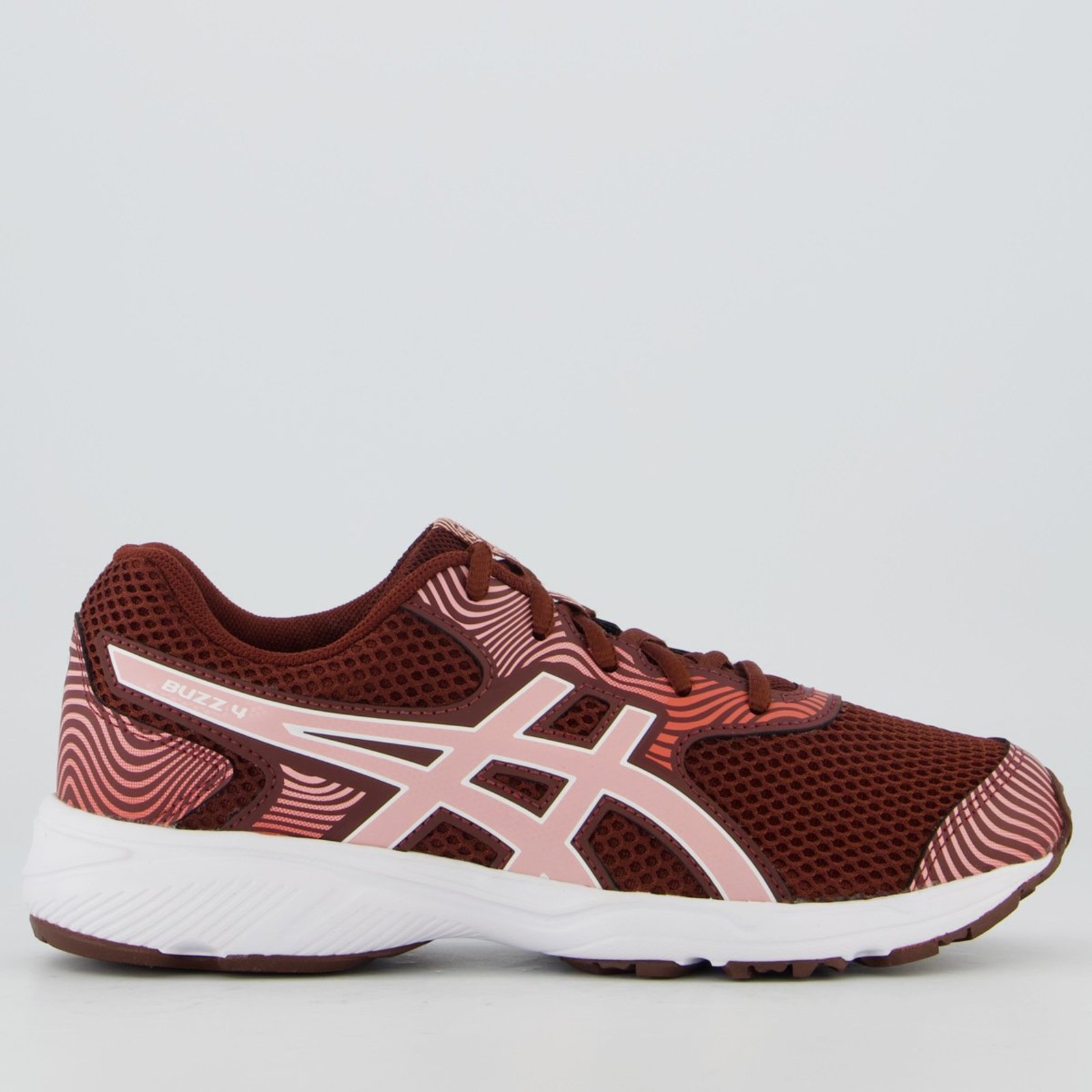 Tênis Asics Buzz 4 Feminino Bordô e Rosa