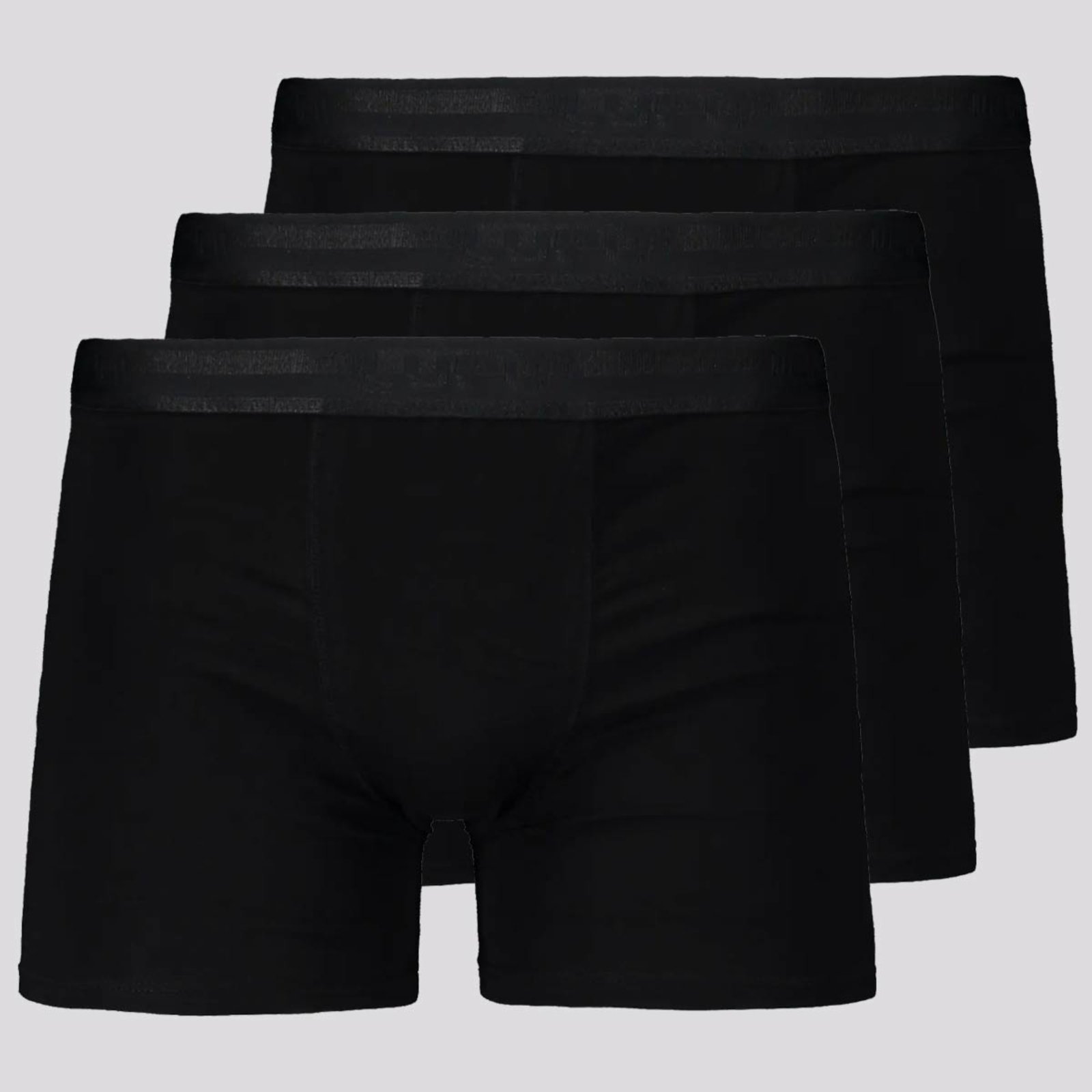 Kit 3 Cuecas Boxer Lupo Elastic Soft Preta