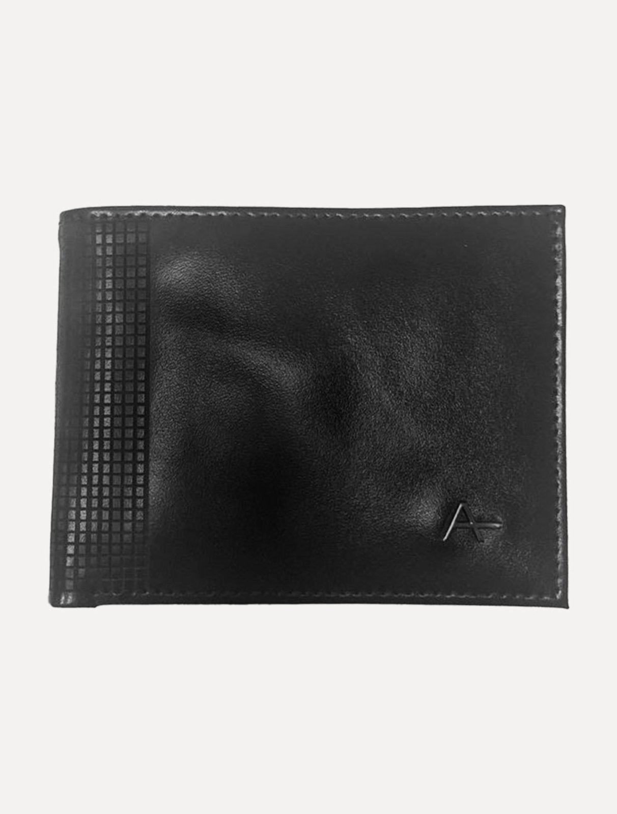 Vista 2 Carteira Aramis Masculina Horizontal Grid preto Aramis preto