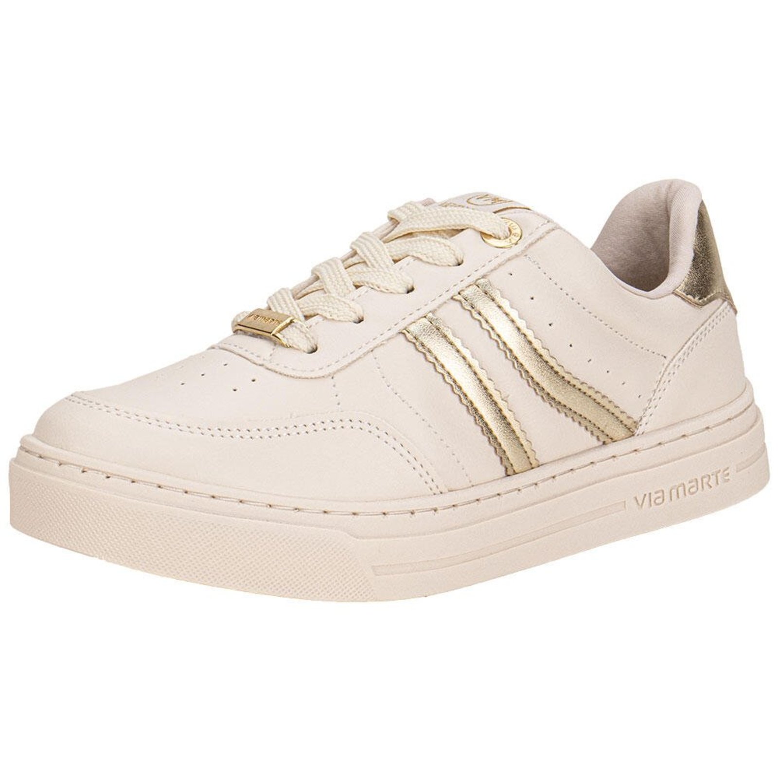Tênis Feminino Casual Via Marte 281001 5832810 Bege