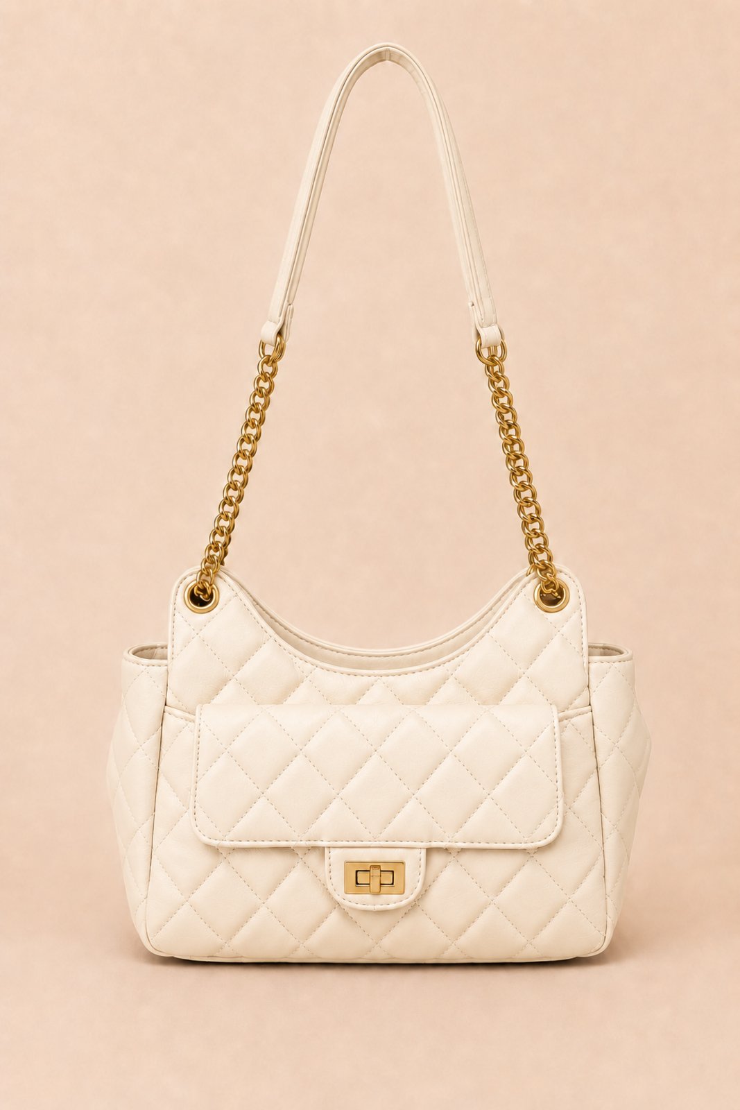 Bolsa Média Transversal D Bell Outlet Fashion Lumina Creme