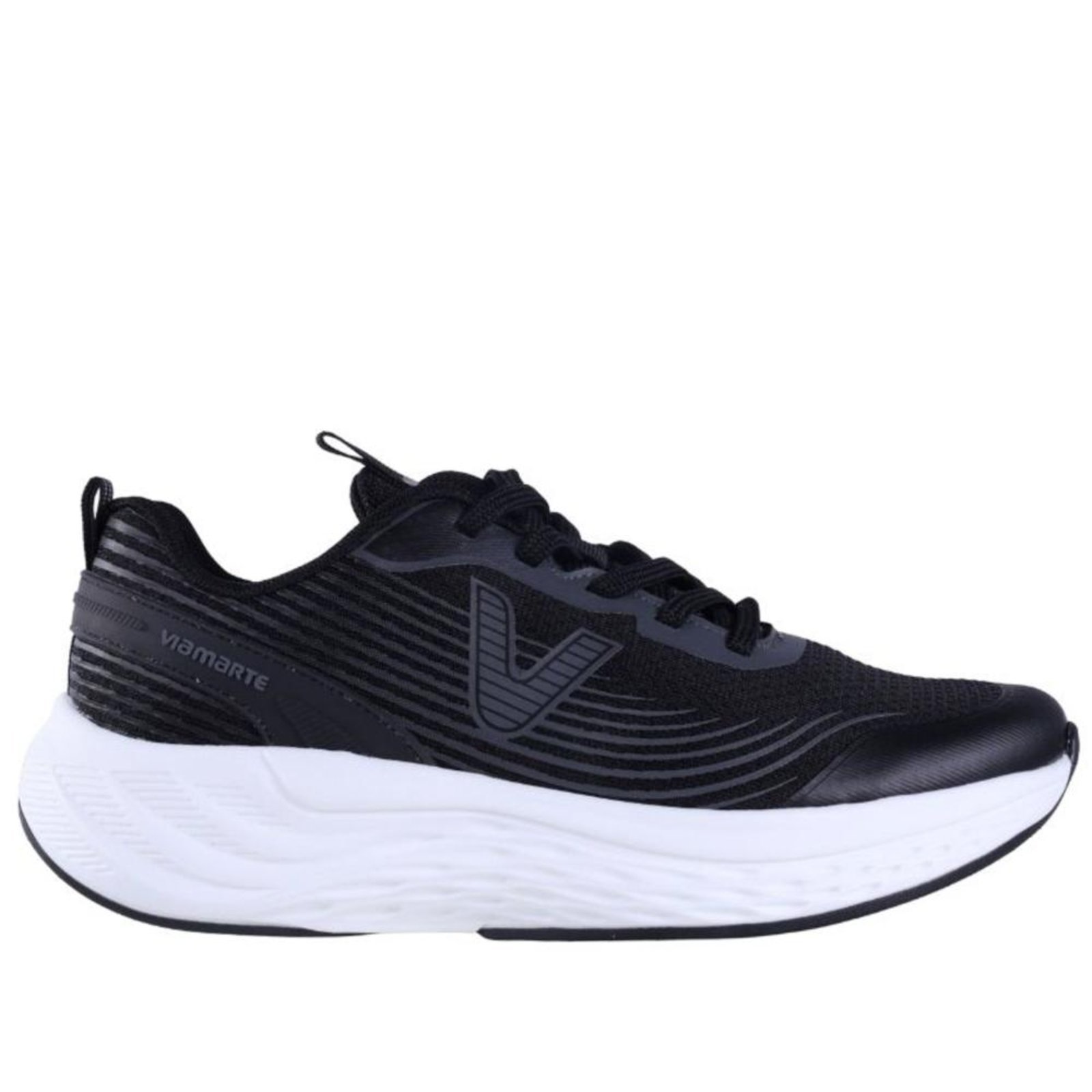 Tênis Running Via Marte Feminino 324-001 Preto Incolor