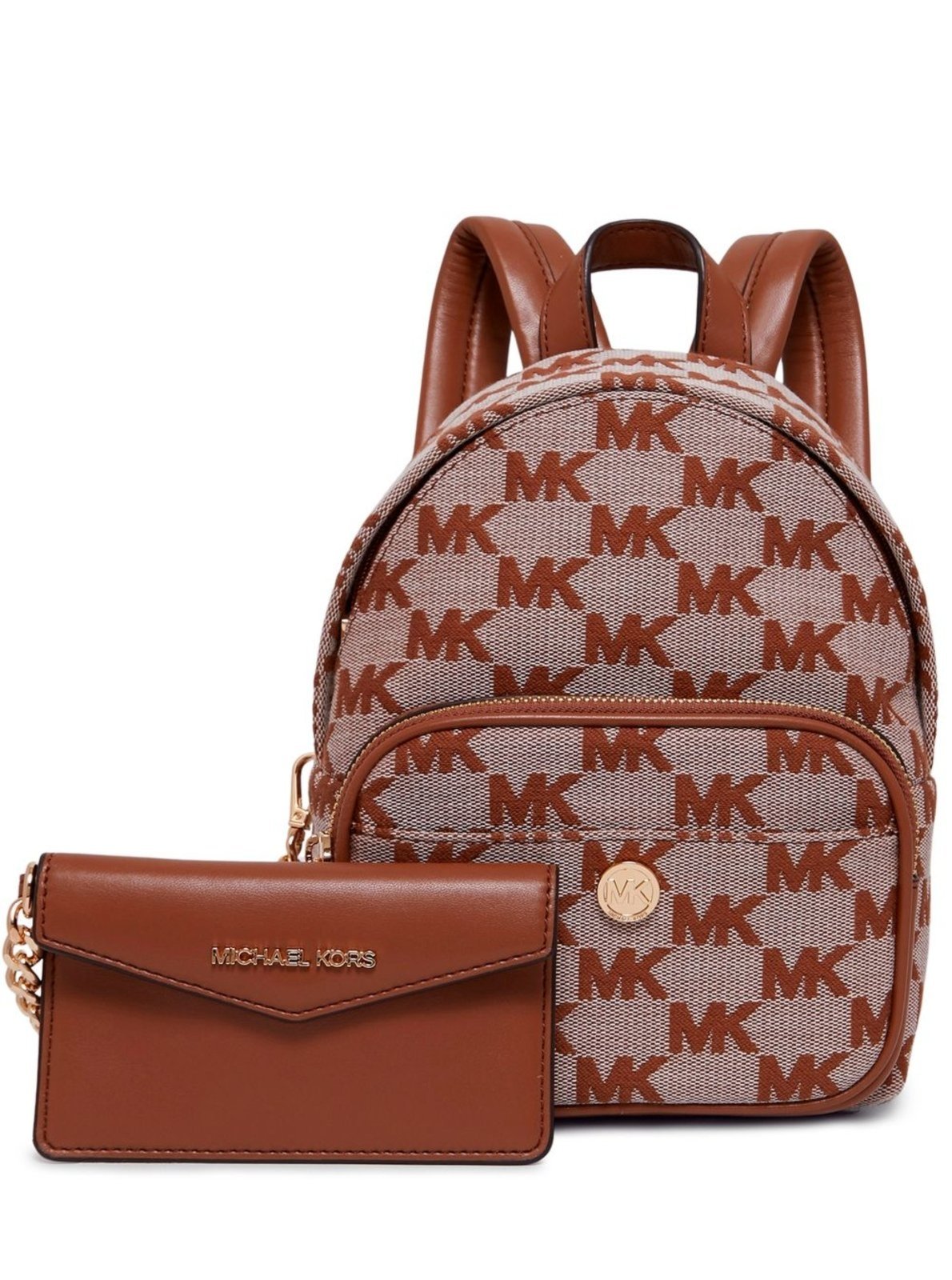 Vista 3 Mochila Maisie 2In1 Logo Pequena 35S4g5mb0j230 Michael Kors caramelo Michael Kors caramelo
