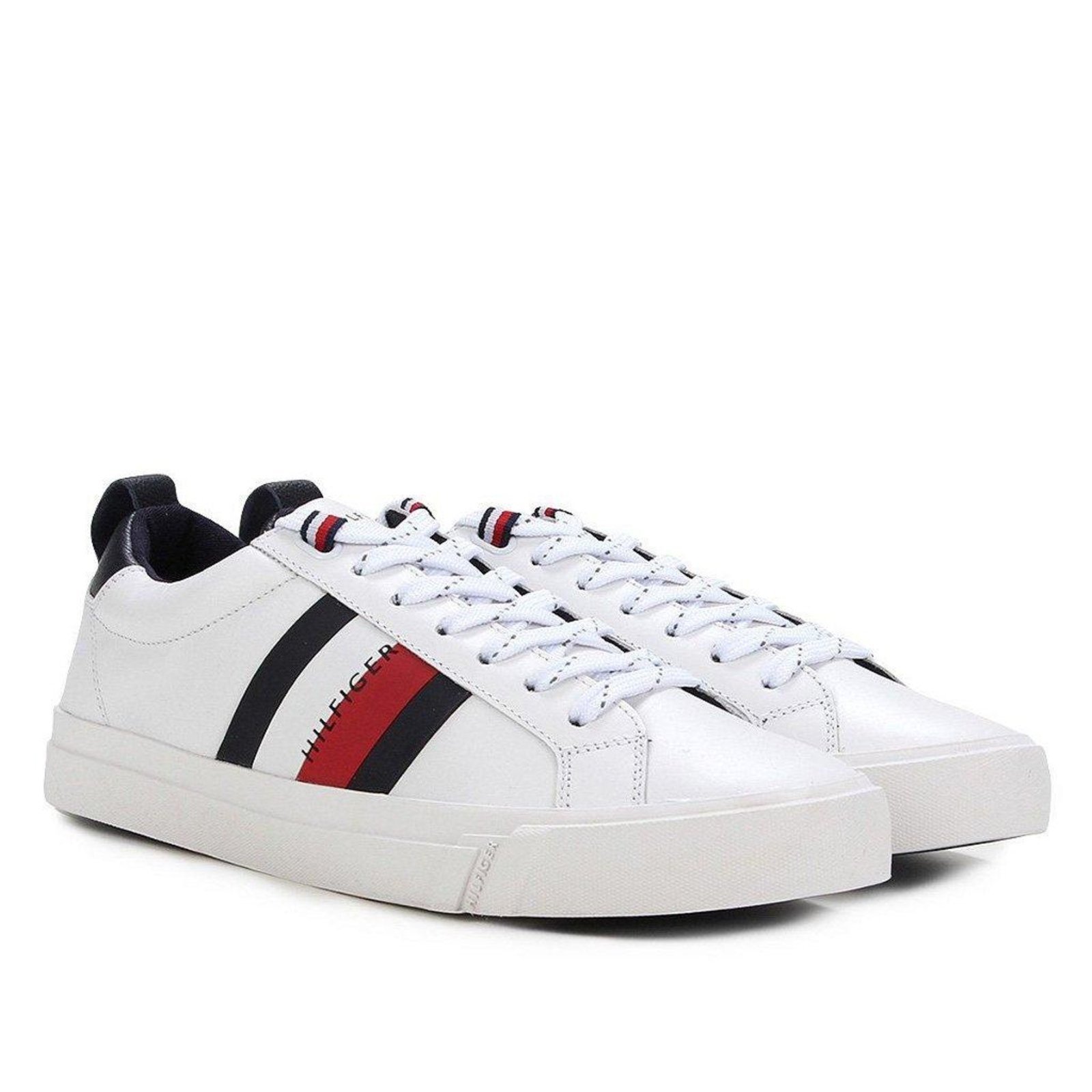 Vista 2 Tênis Tommy Hilfiger Dino 9A Masculino branco Tommy Hilfiger branco