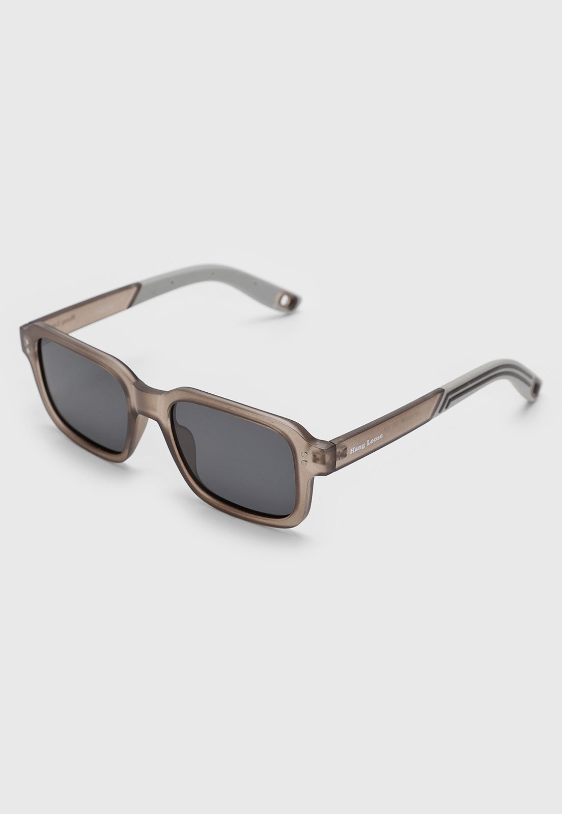 Óculos de Sol Unissex Hang Loose Polarized Haste Marrom Acinzentada