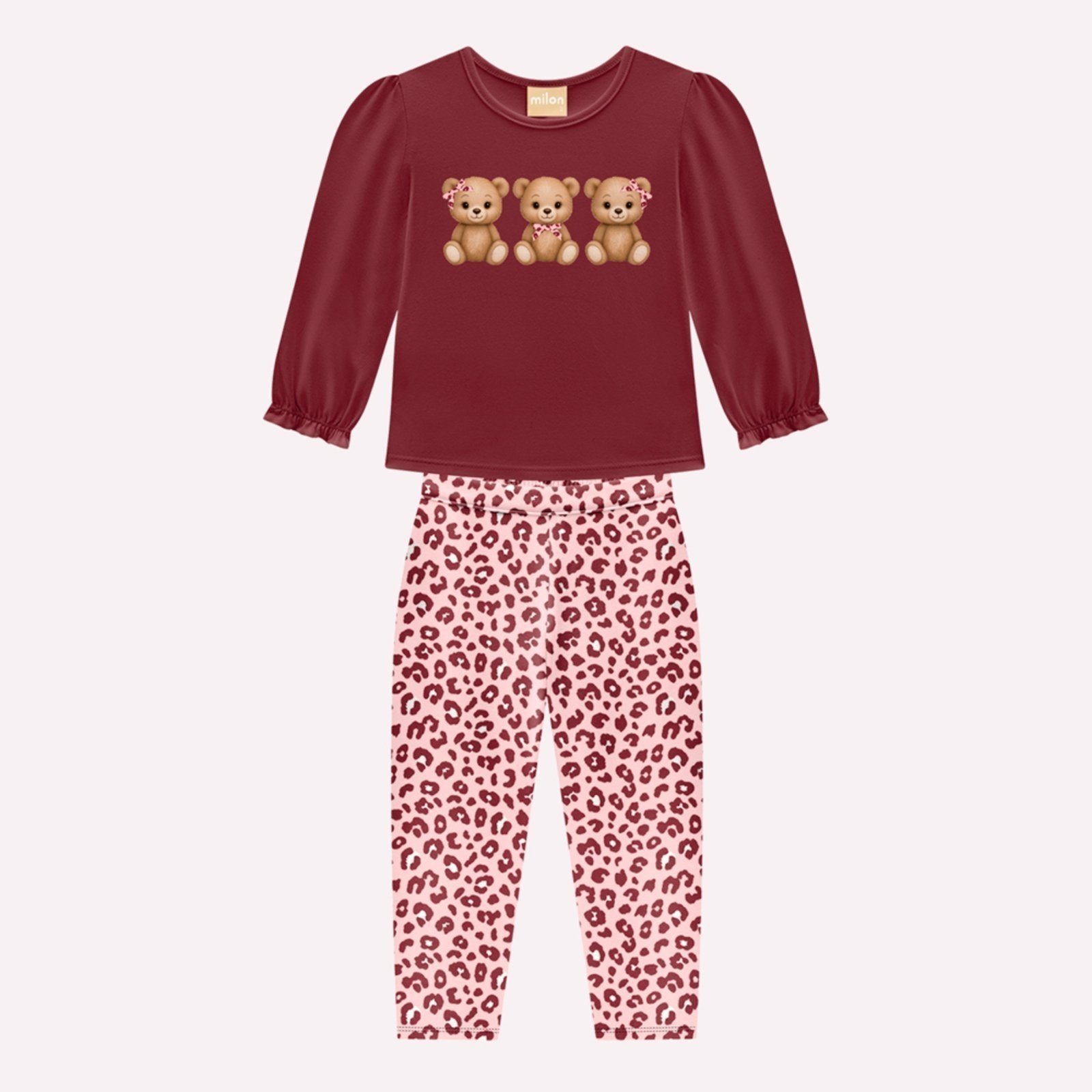 Infantil - Conjunto Menina Ursinhos Milon