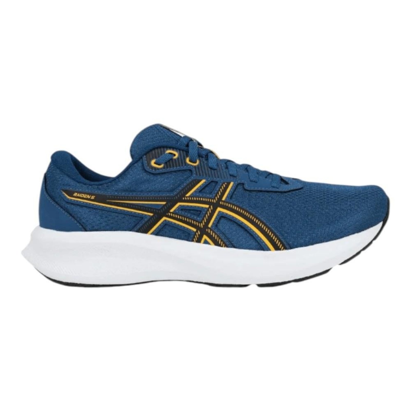 Tênis Asics Raiden 5 Masculino Azul e Laranja Azul