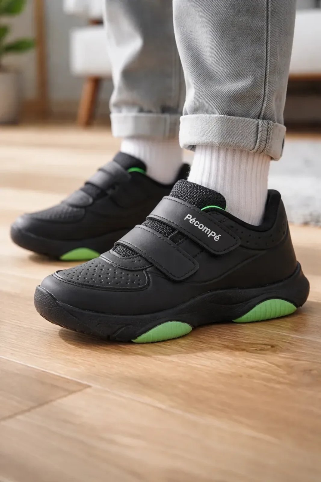 Vista 2 Infantil - Tênis Menino Runner Pé Com Pé Urban Confortável Leve e Macio Footz preto Footz preto