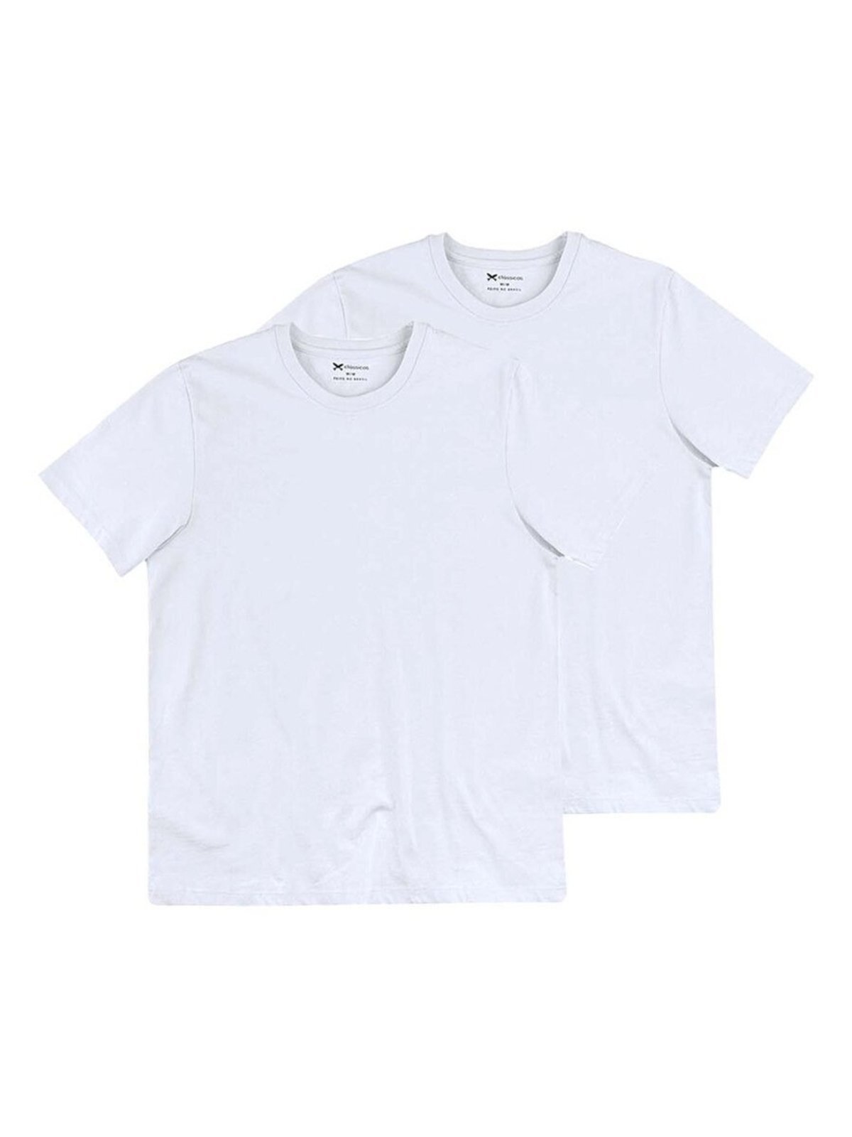 Kit com 2 Camisetas Masculina Hering 201 Branco