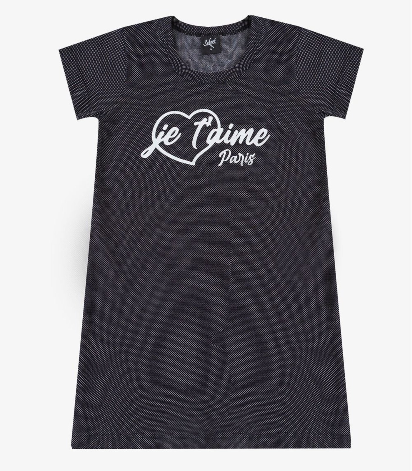 Infantil - Vestido Menina em Molecotton Select Preto