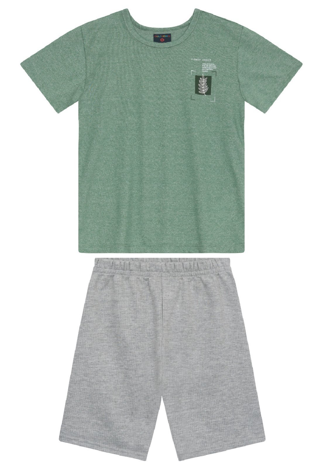 Infantil - Conjunto Menino Camiseta e Bermuda Guloseima Verde