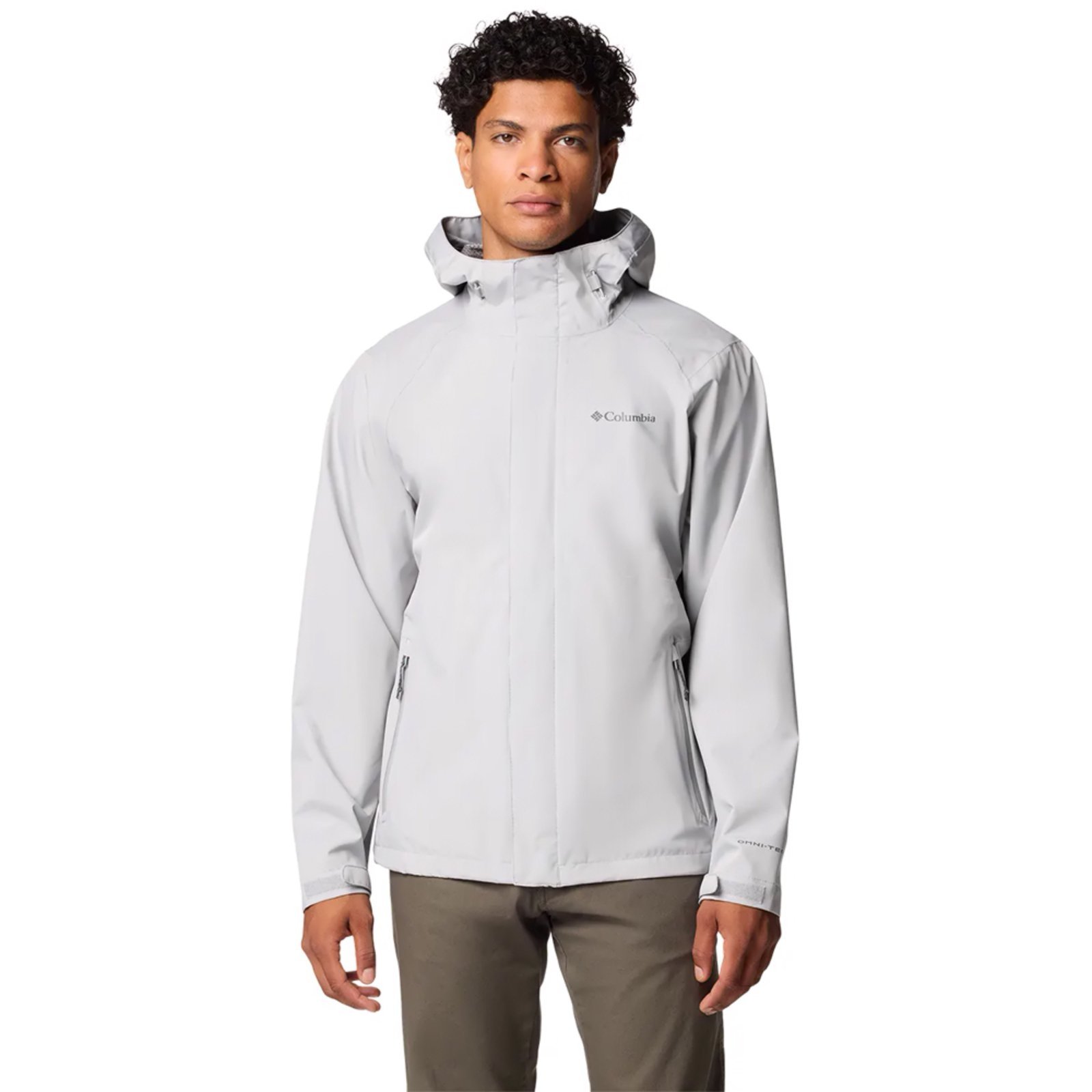 Jaqueta Columbia Rain Earth Explorer 2 Shell Cinza Masculino