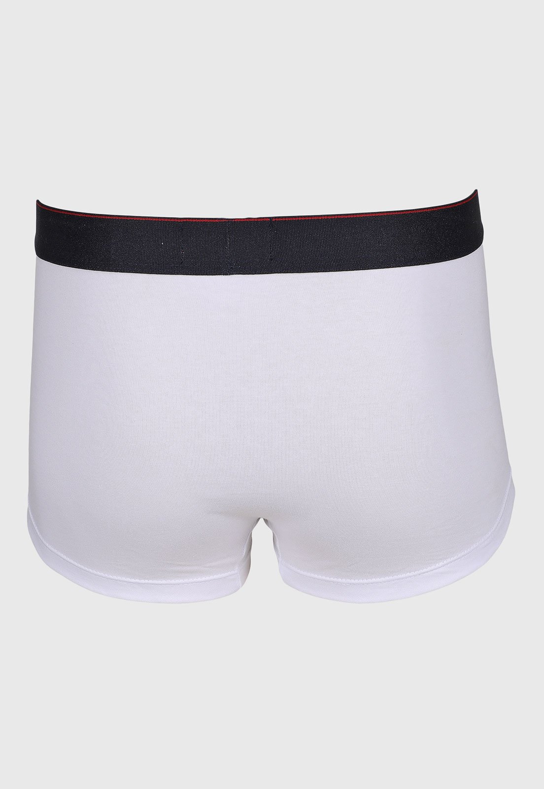 Vista 3 Cueca Masculina Calvin Klein Low Rise Trunk Cotton Graphic Branca Calvin Klein Underwear branco Calvin Klein Underwear branco