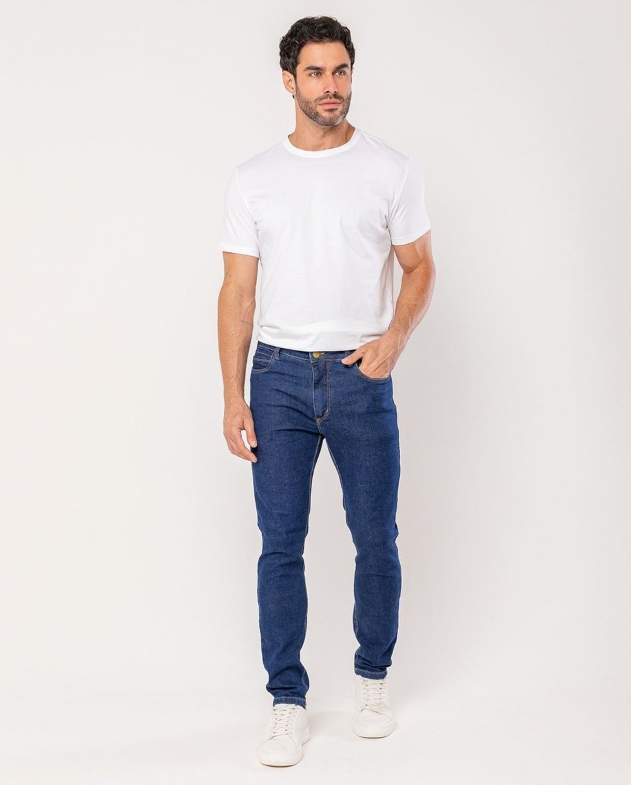 Calça Jeans Slim Fit Masculina 25124 Escura Consciência