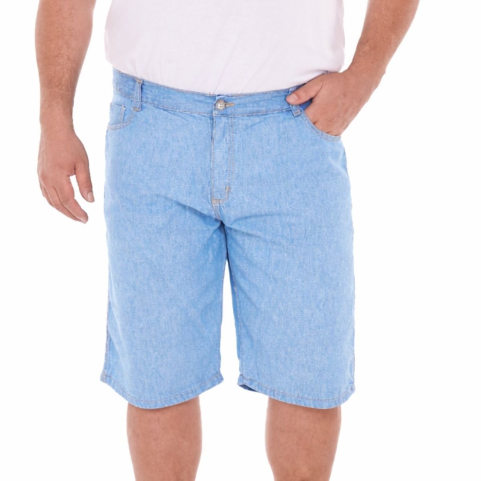 Bermuda Masculina Jeans Light Delave