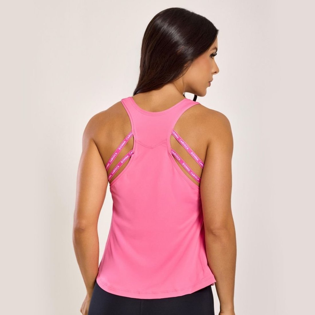 Regata Relax Elástico Personalizado Rosa Kalinka Poliamida Soft Donna Carioca