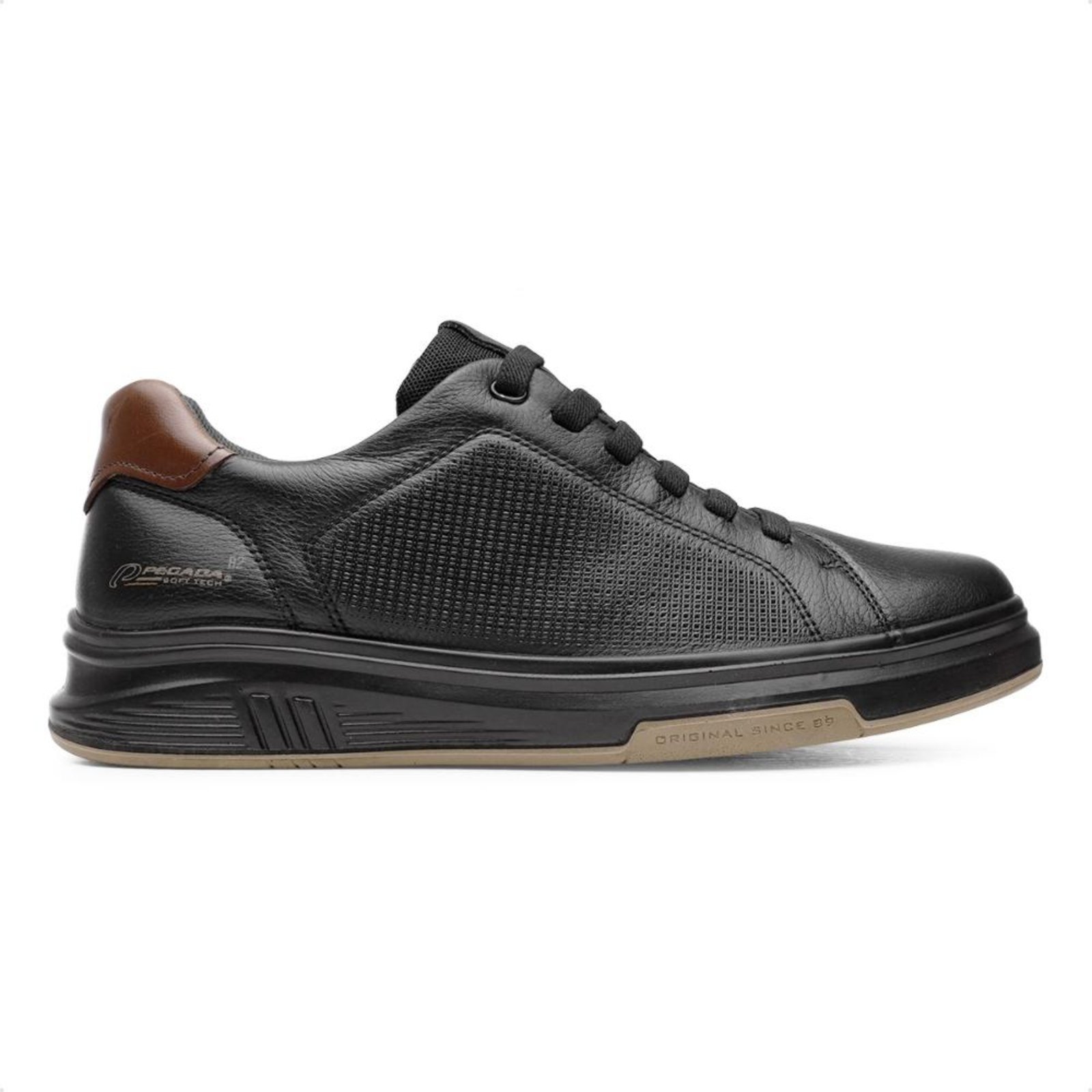 Sapatênis Pegada Trace Casual Masculino Preto
