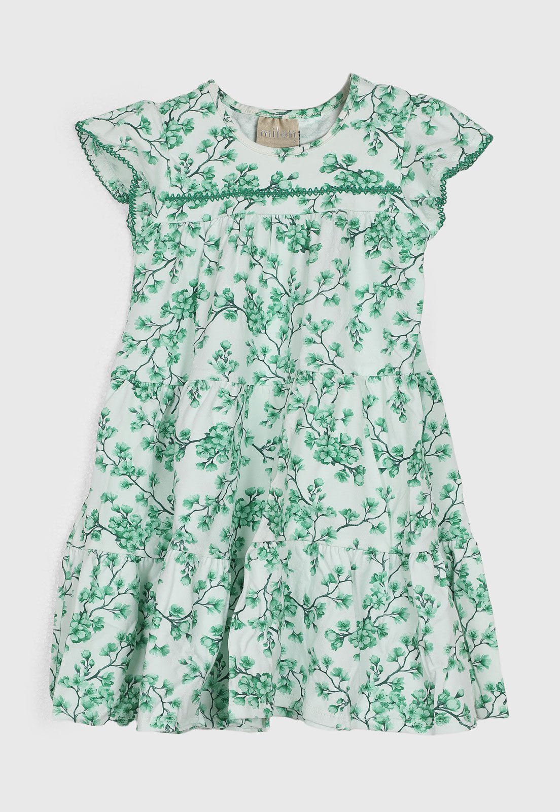 Infantil - Vestido Milon Estampa Floral Verde
