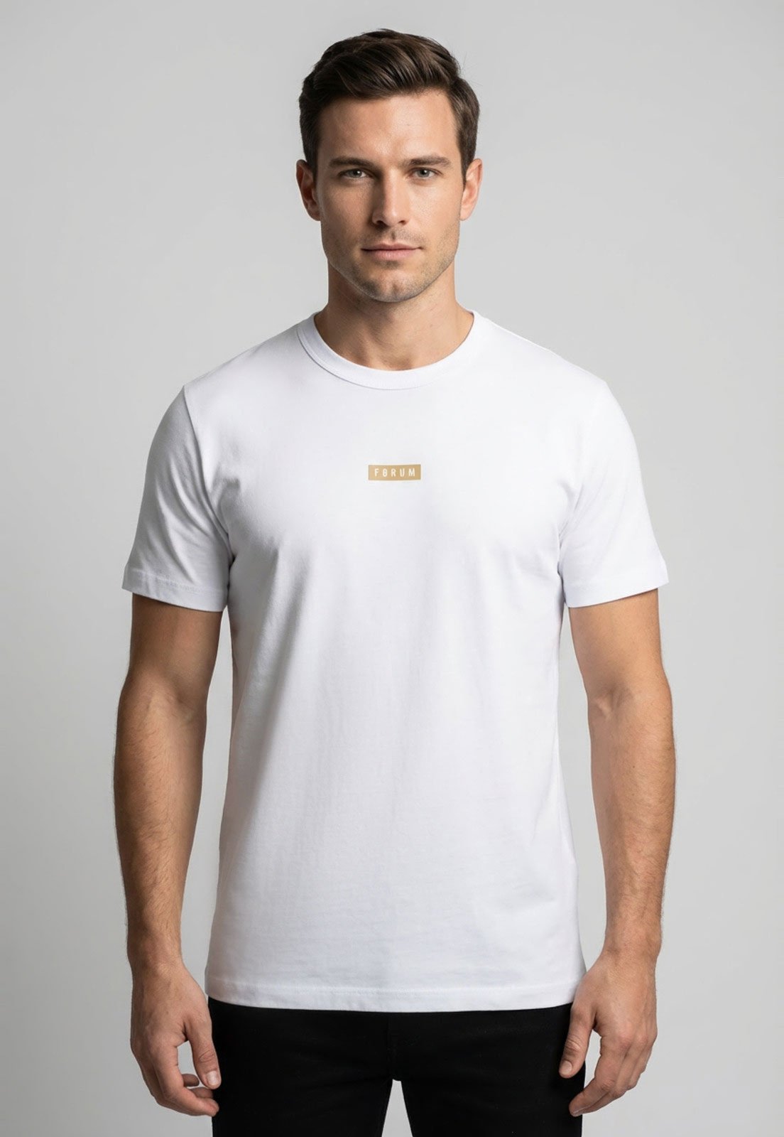 Camiseta Masculina Forum Logo Branca