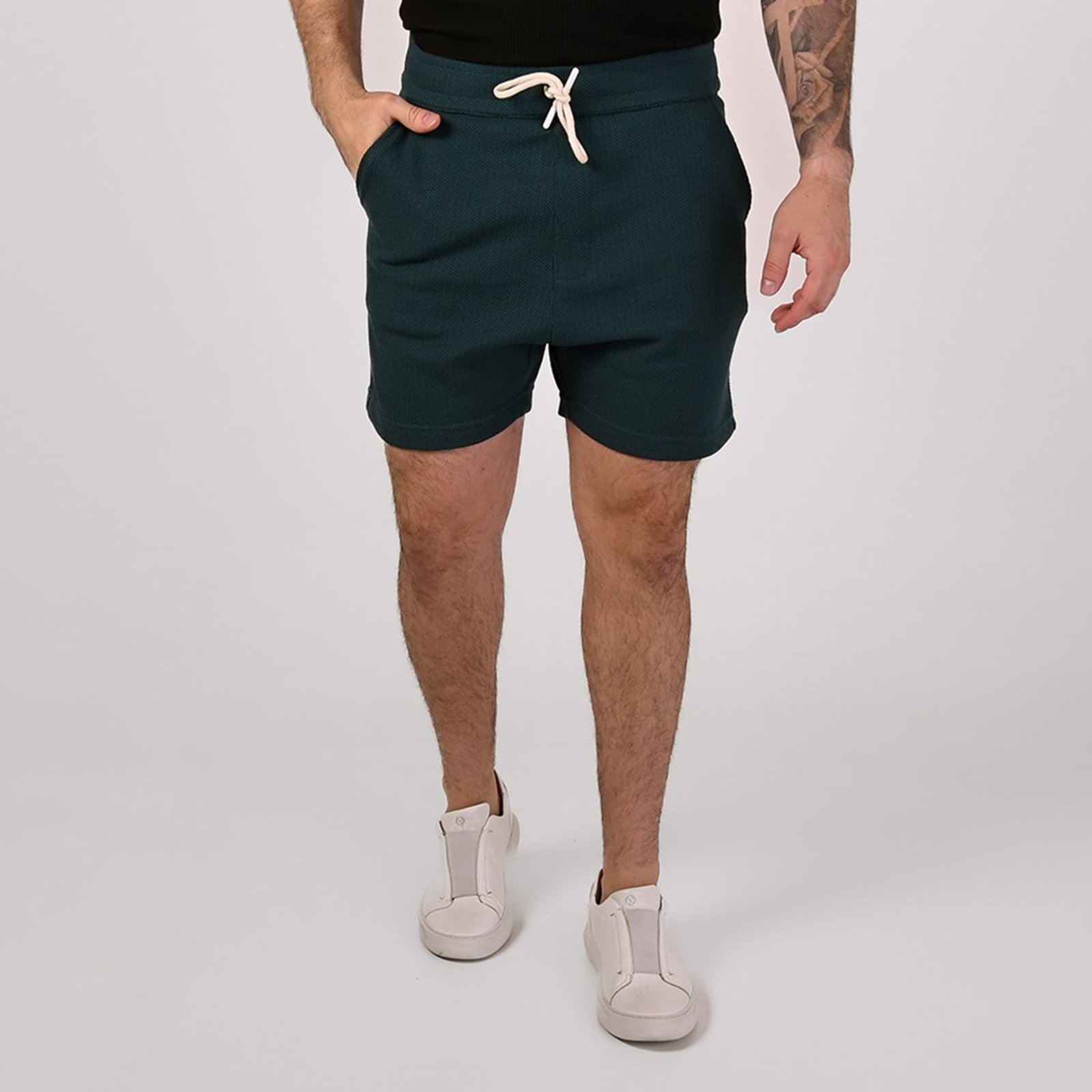 Shorts VersatiOld Texture Cotton Verde