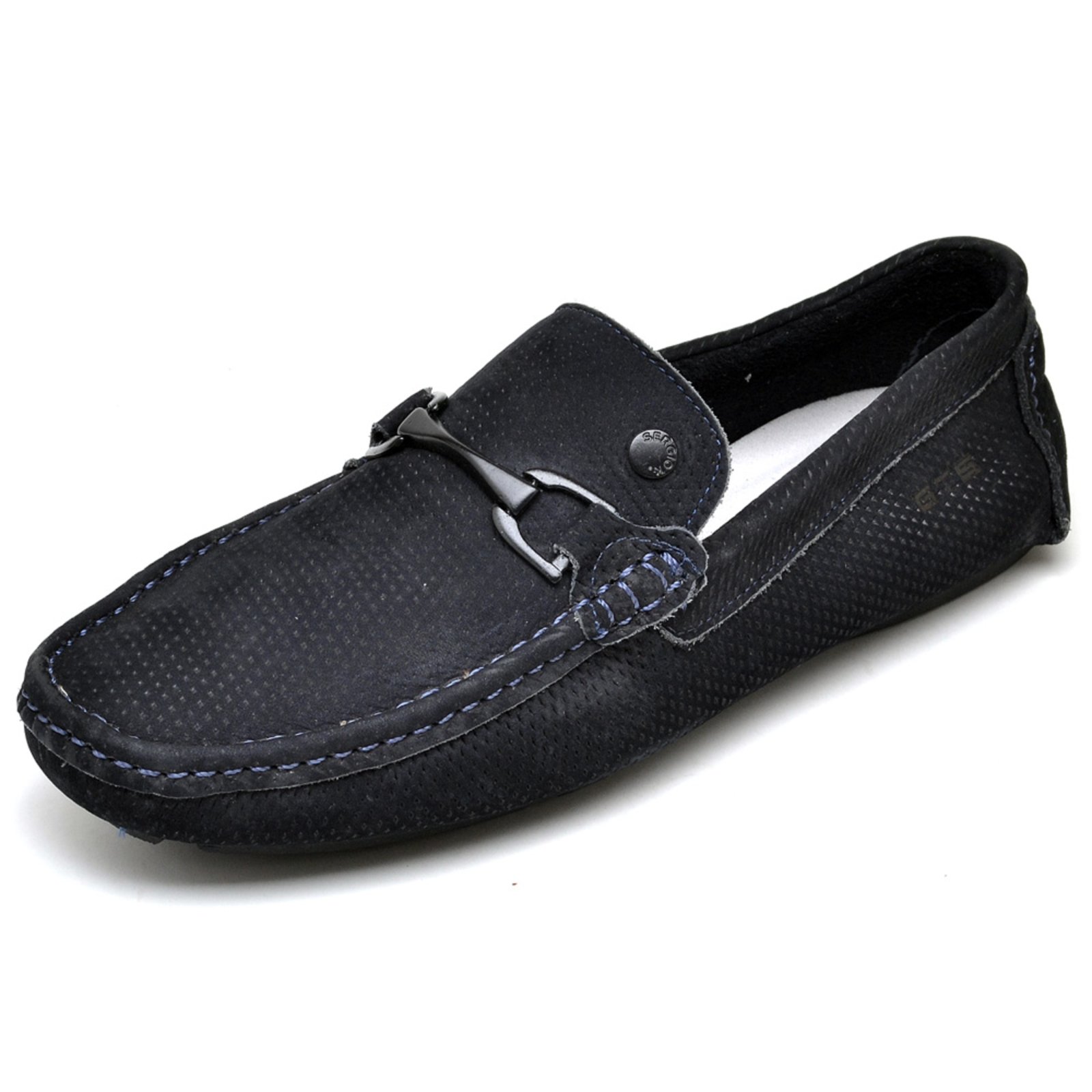 Mocassim Driver GTS Solarium Nobuck Azul Marinho