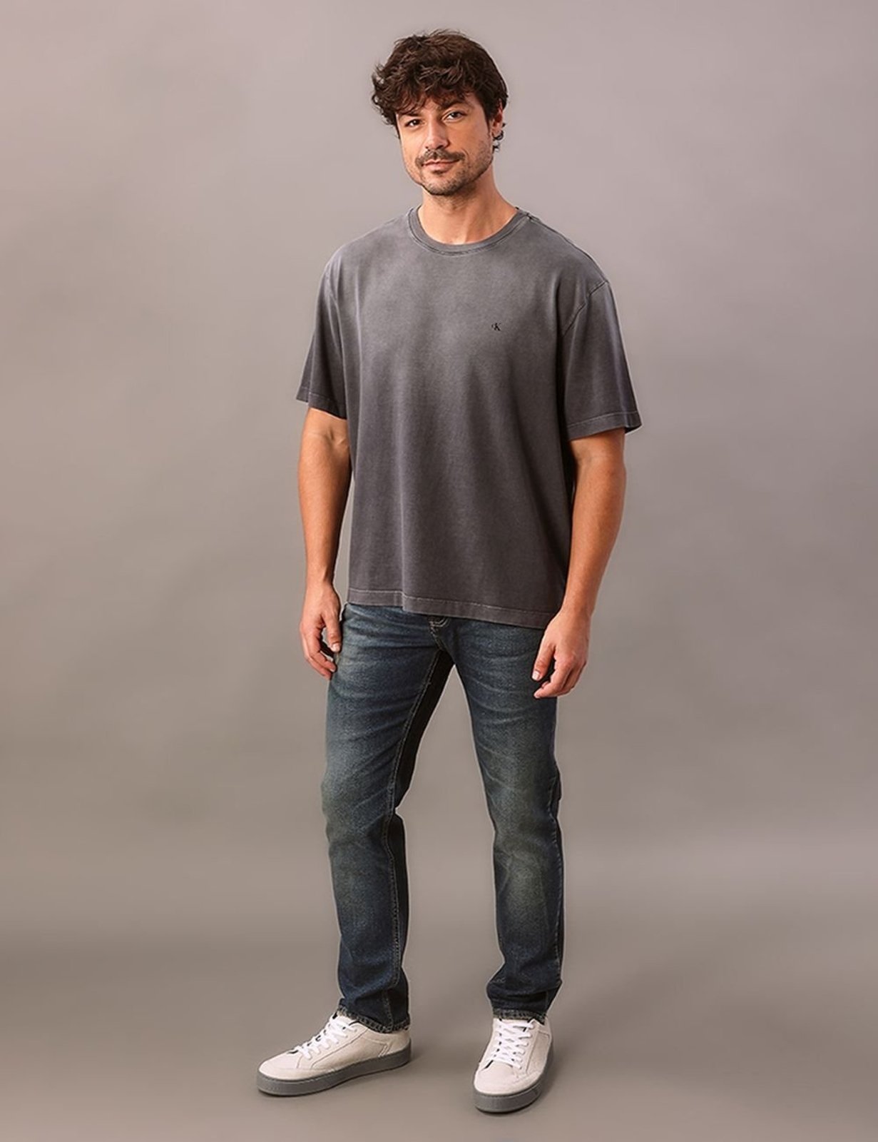 Calça Jeans Slim 5 Pockets - Marinho Calvin Klein Jeans