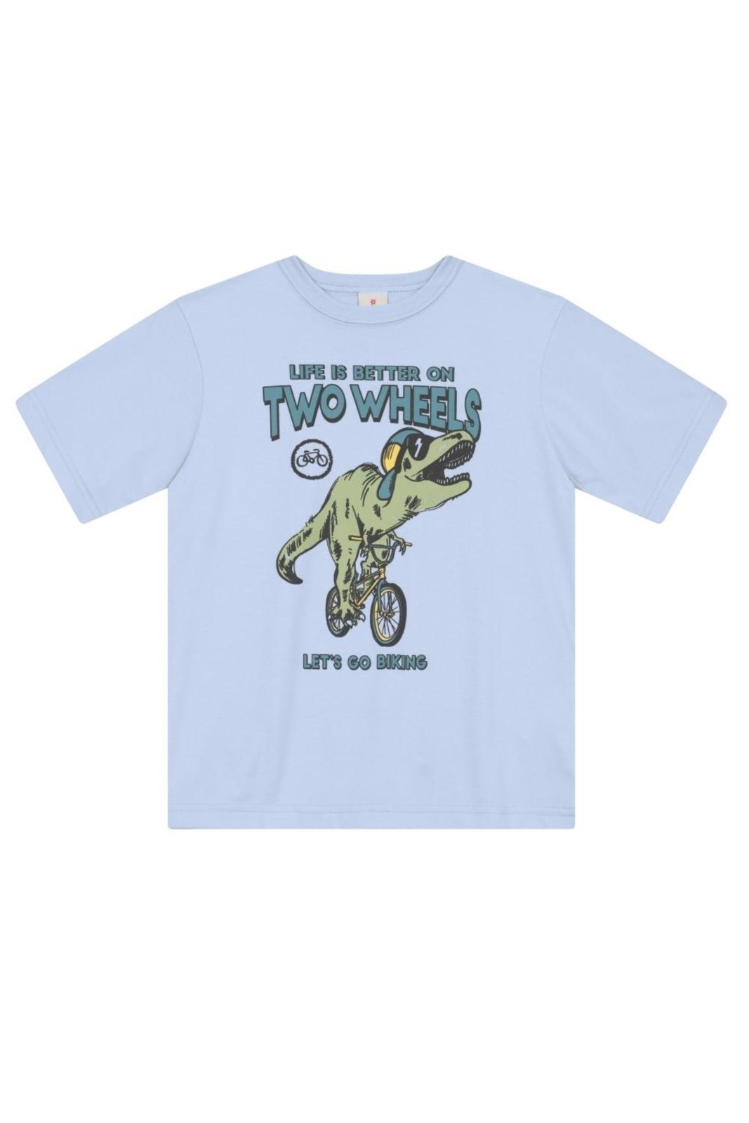 Infantil - Camiseta menino de dinossauro em malha Brandili