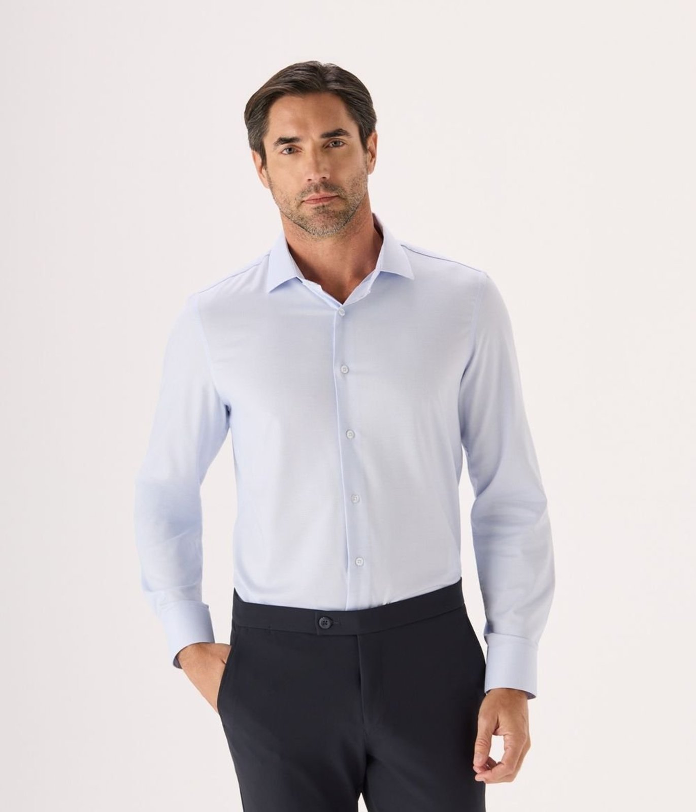 Camisa Makenji Bamboo Maquineta Point Masculina Azul Claro