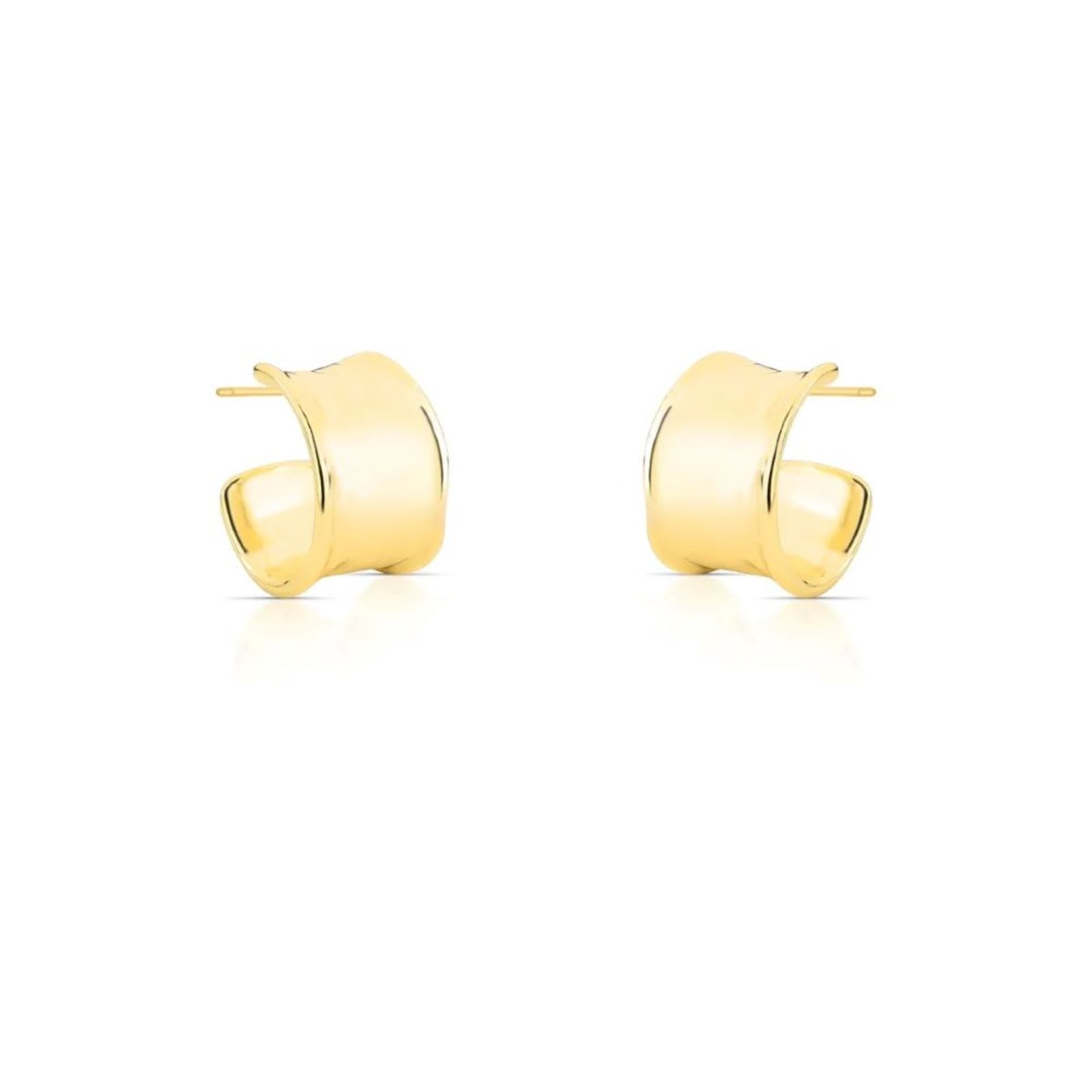 Infantil – Brinco Meia Argola Semijoia Banhado a Ouro 18K Ania Store