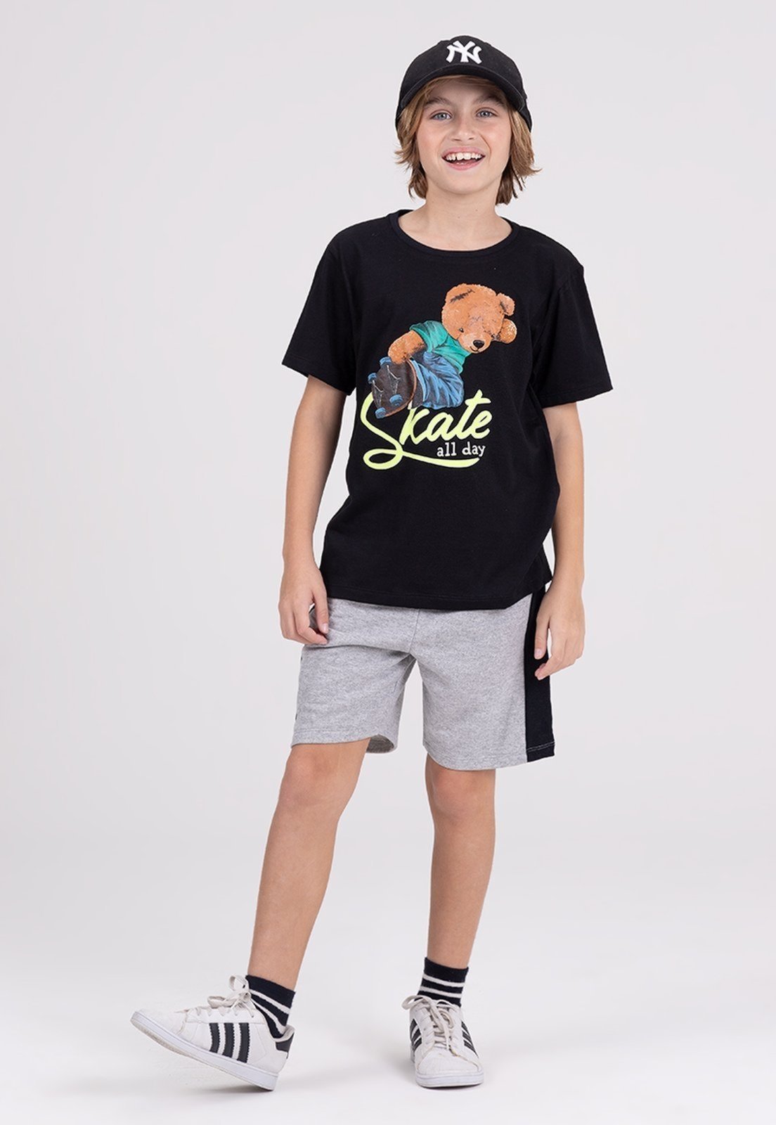 Infantil - Conjunto Ribana Street Bear Preto