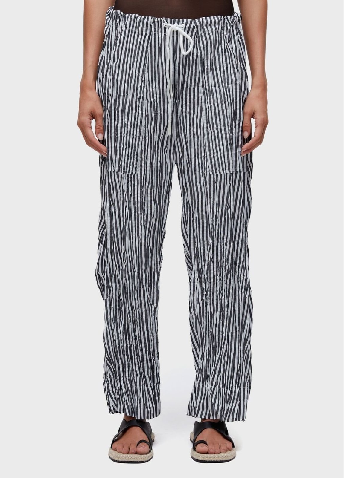 Vista 3 Calça wrinkle tricoline fio tinto Osklen off-white Osklen off-white