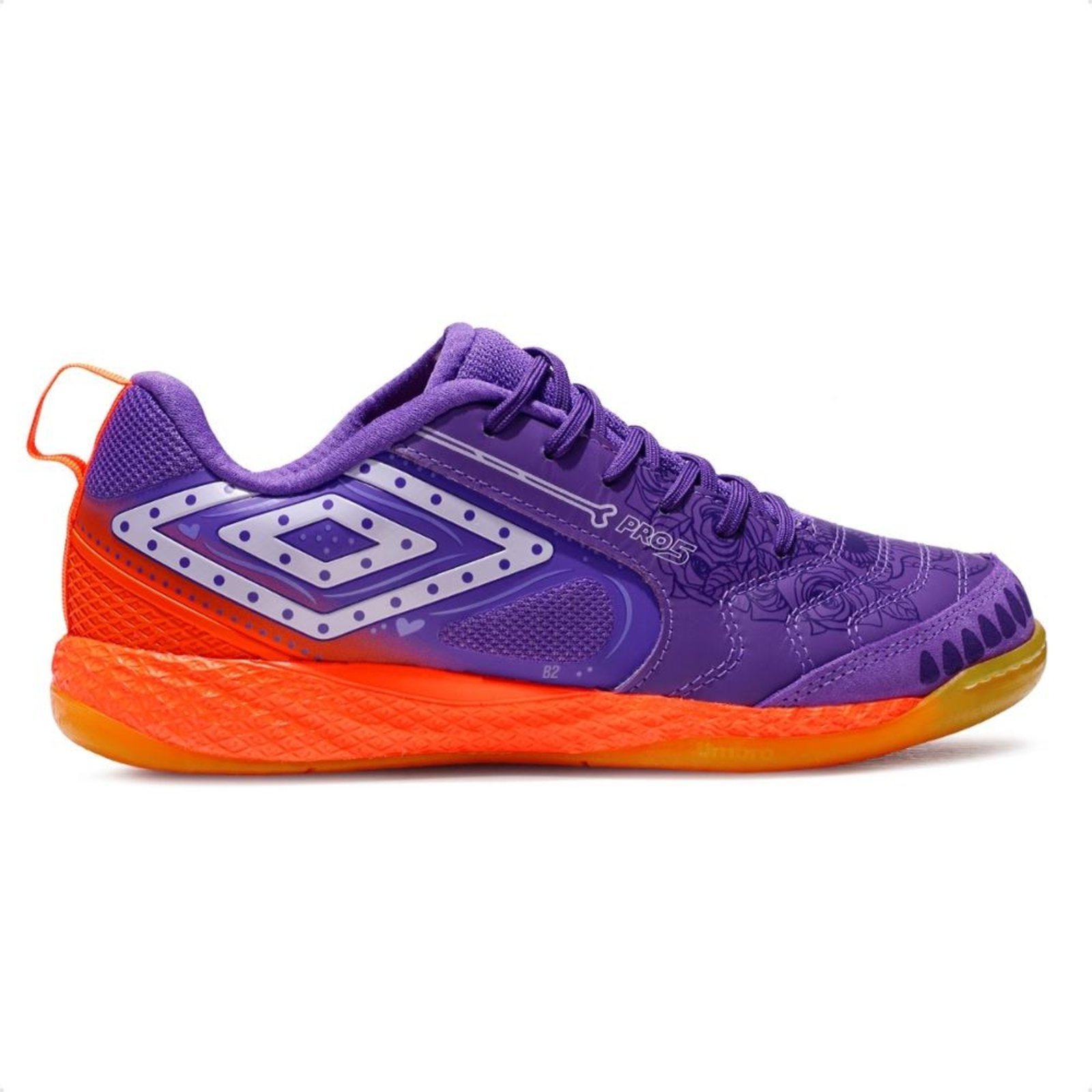 Vista 2 Chuteira Futsal Umbro Pro 5 Bump Dlm Masculina roxo Umbro roxo