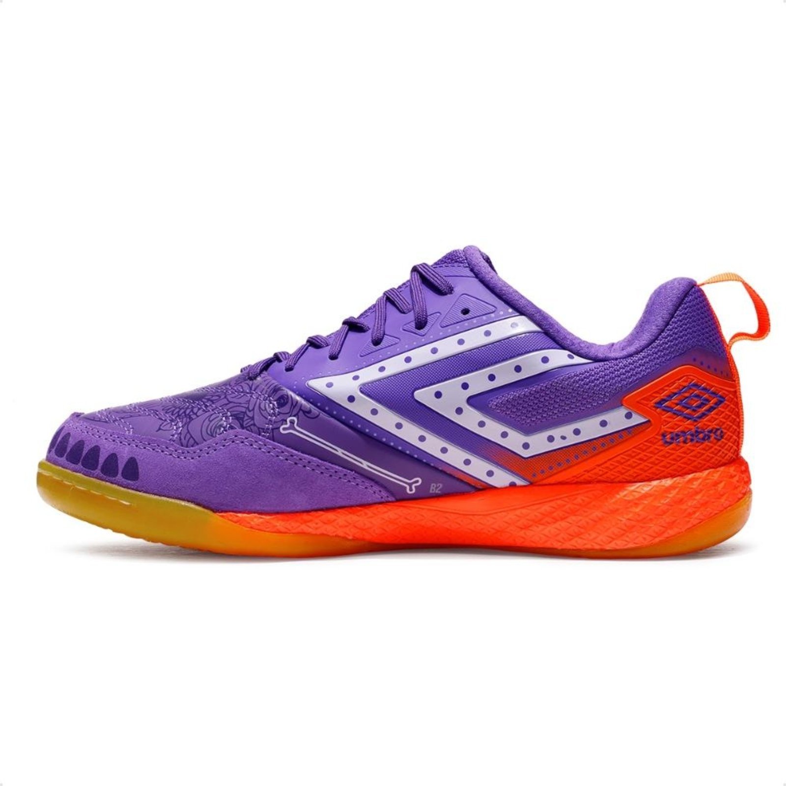 Vista 3 Chuteira Futsal Umbro Pro 5 Bump Dlm Masculina roxo Umbro roxo