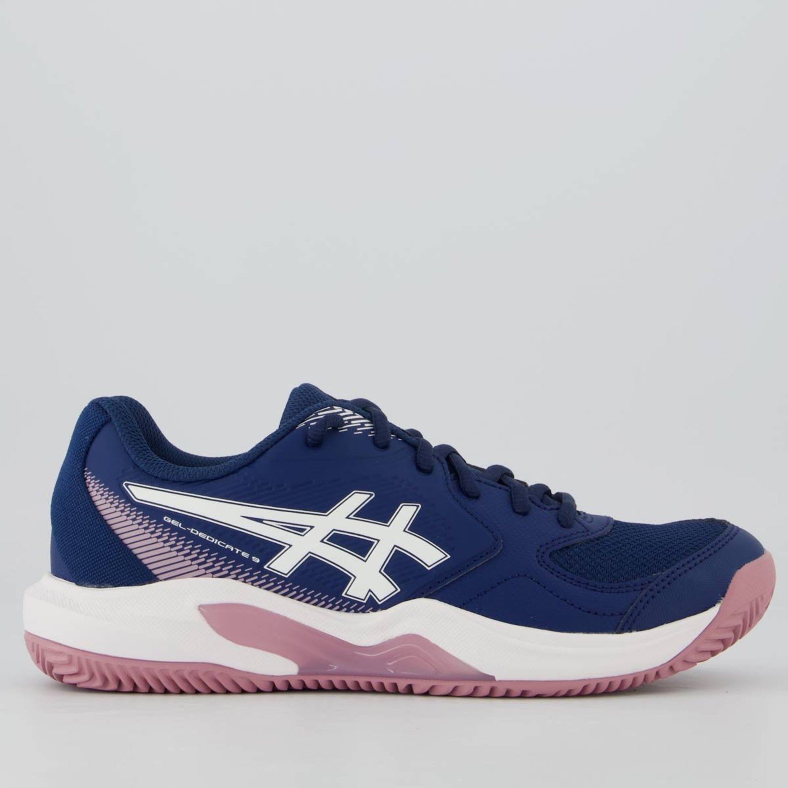 Tênis Asics Gel Dedicate 9 Clay Feminino Azul Marinho