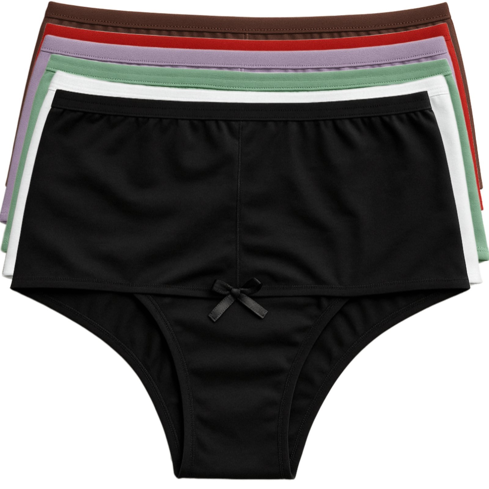 Kit 10 Calcinhas Cós Alto Reflexo Íntimo Cintura Reforçada Maternidade Segura Barriga