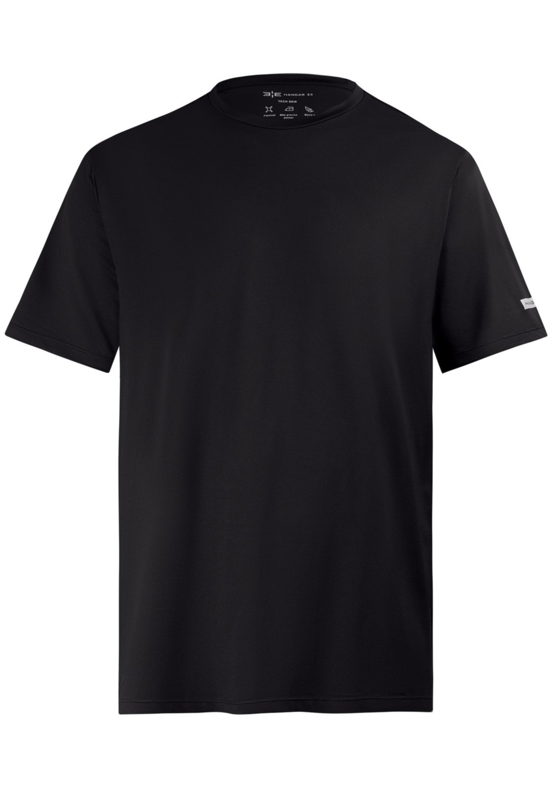 Camiseta Masculina De Mangas Curtas Em Malha De Poliamida
