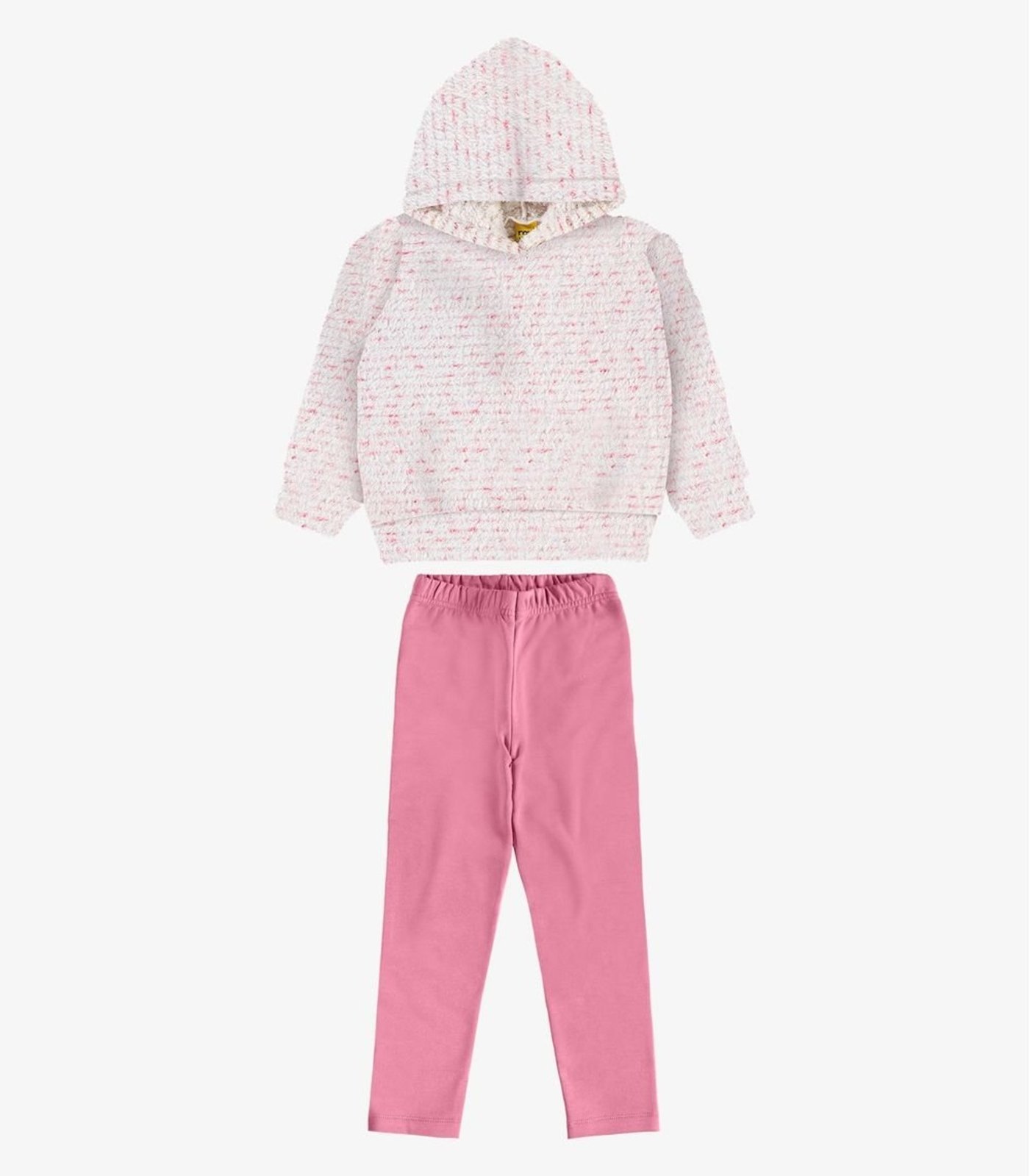 Infantil - Conjunto Blusão com Legging Molecotton Rovi Rosa