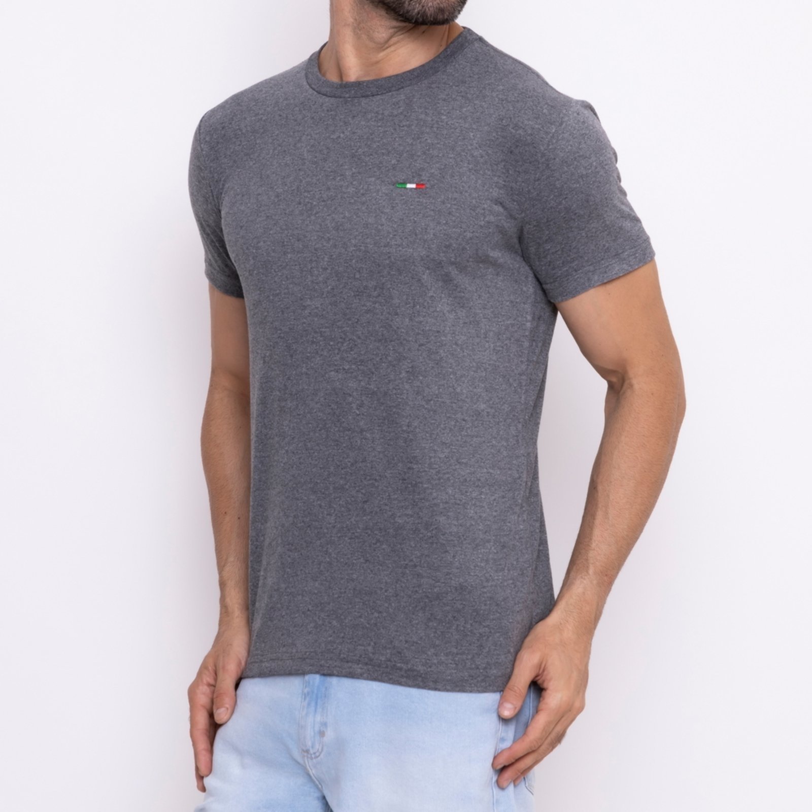 Camiseta Masculina Básica Casual Italia CHUMBO