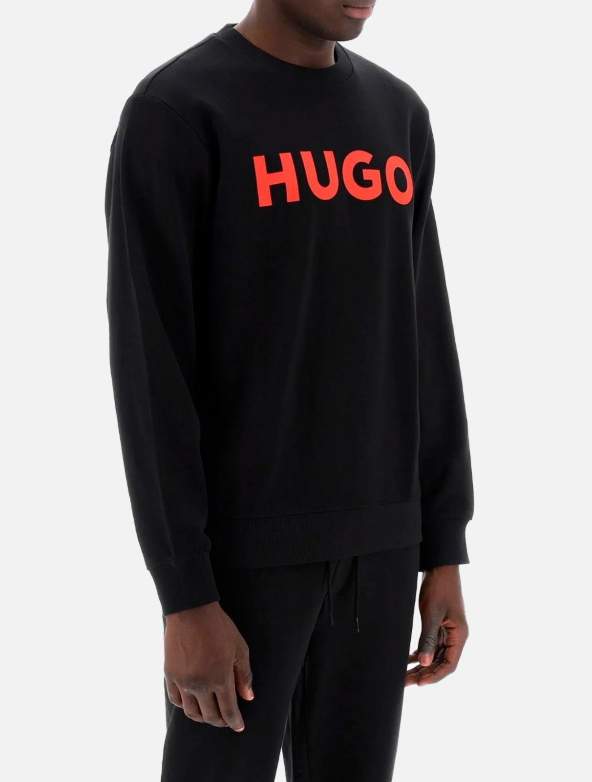 Blusa Hugo Boss Masculina Moletom Regular Dem Preta