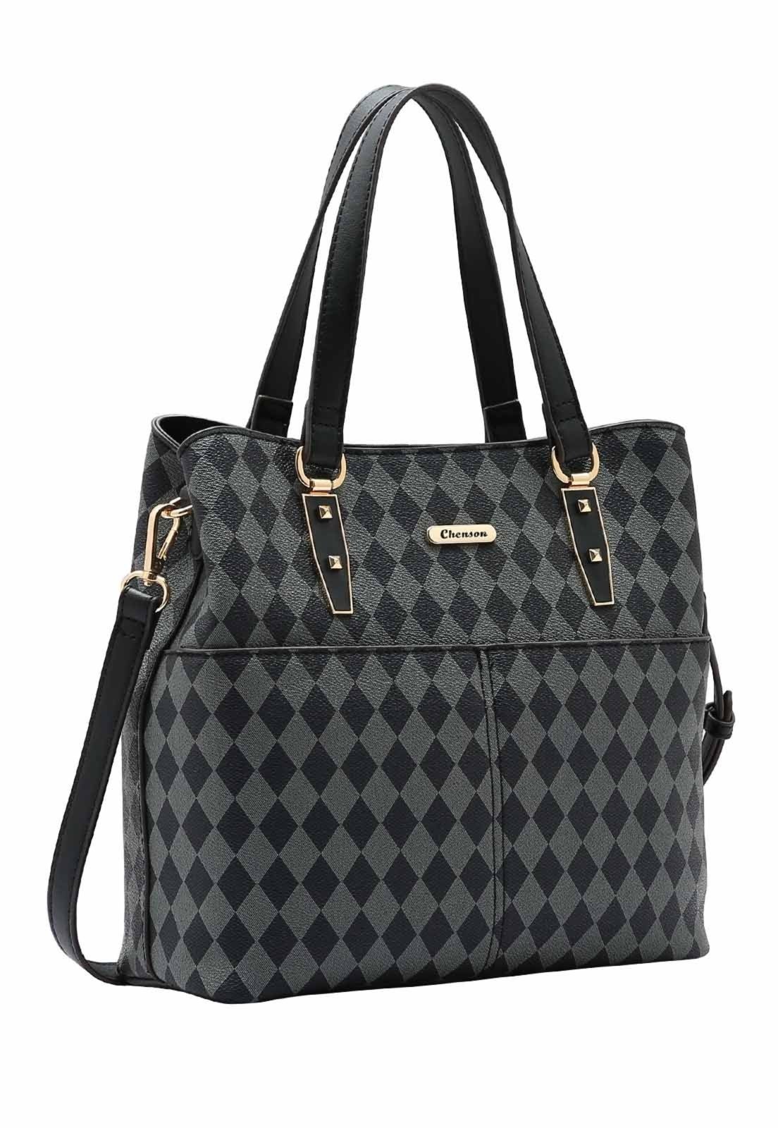 Bolsa Feminina Chenson Original Geométrica Saco 3484849