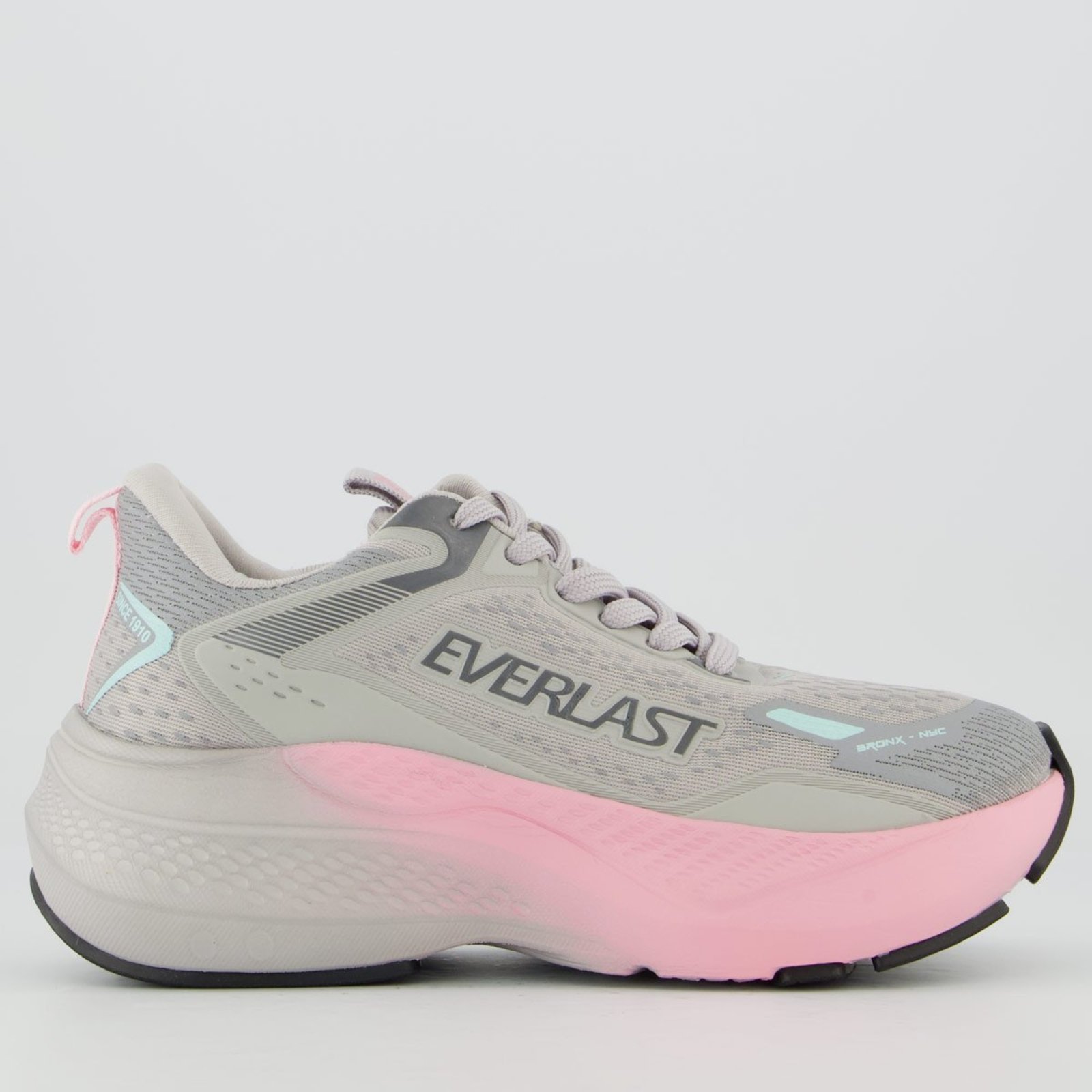 Tênis Everlast Strattos Feminino Cinza e Rosa