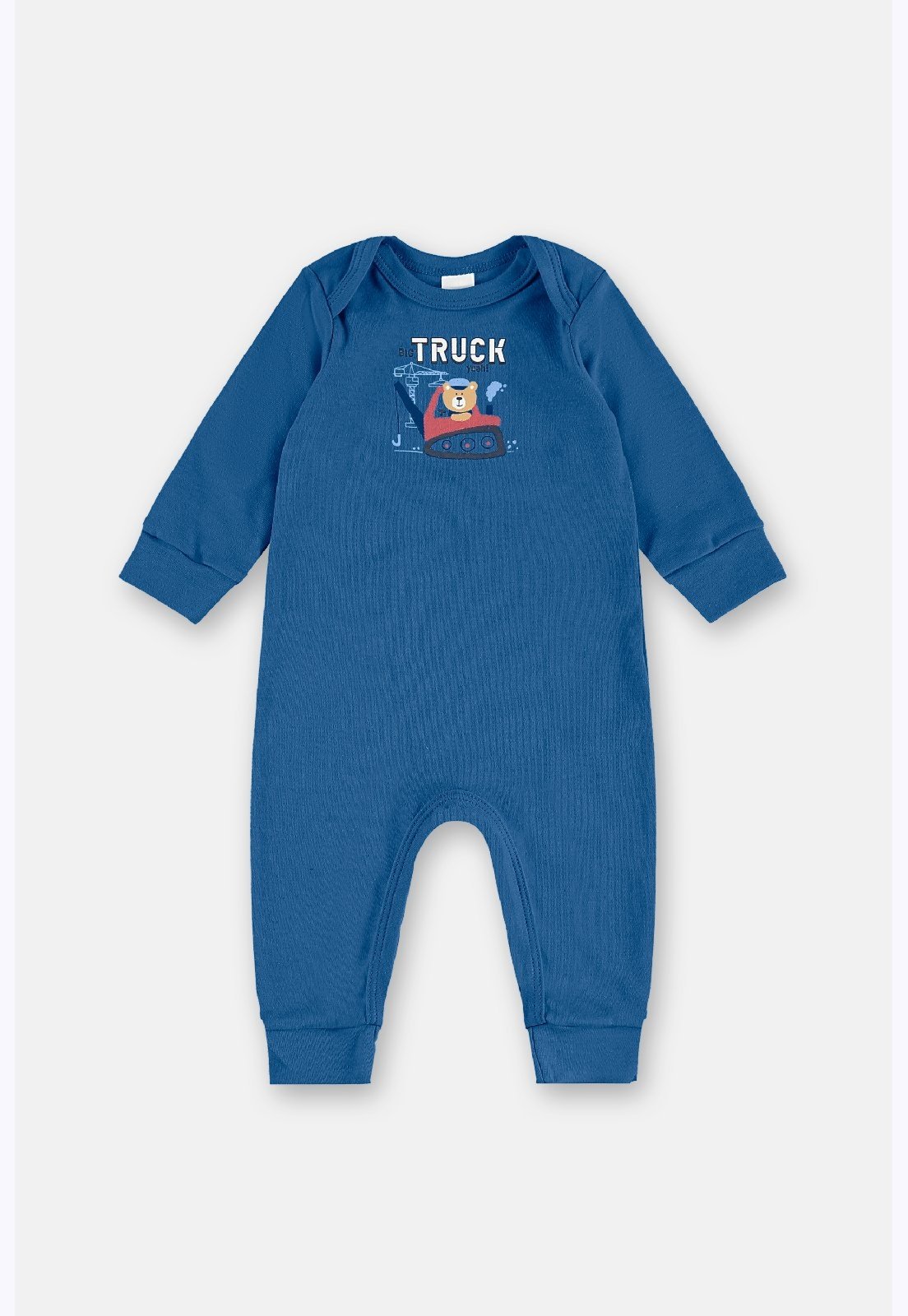 Infantil - Macacão Manga Longa Menino Up Baby Azul