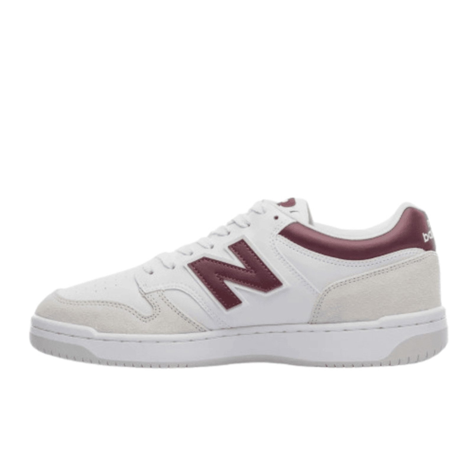 Vista 3 Tênis New Balance 480 Low Unisex vinho branco New Balance branco