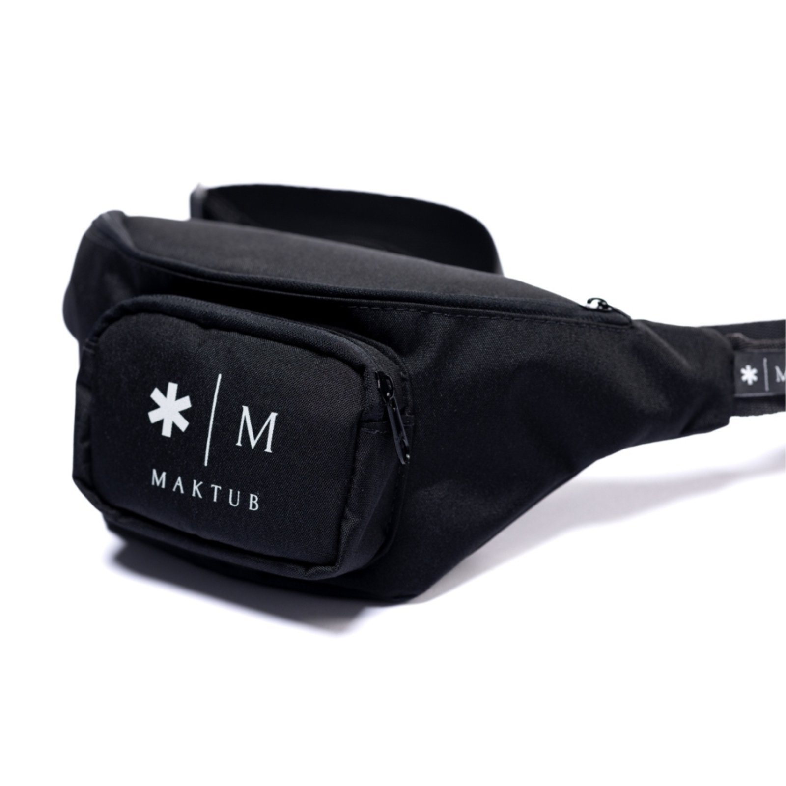 Vista 2 Pochete Masculina Bolsa Cintura marca Maktub modelo Vibe na cor preta MAKTUB STYLE preto MAKTUB STYLE preto